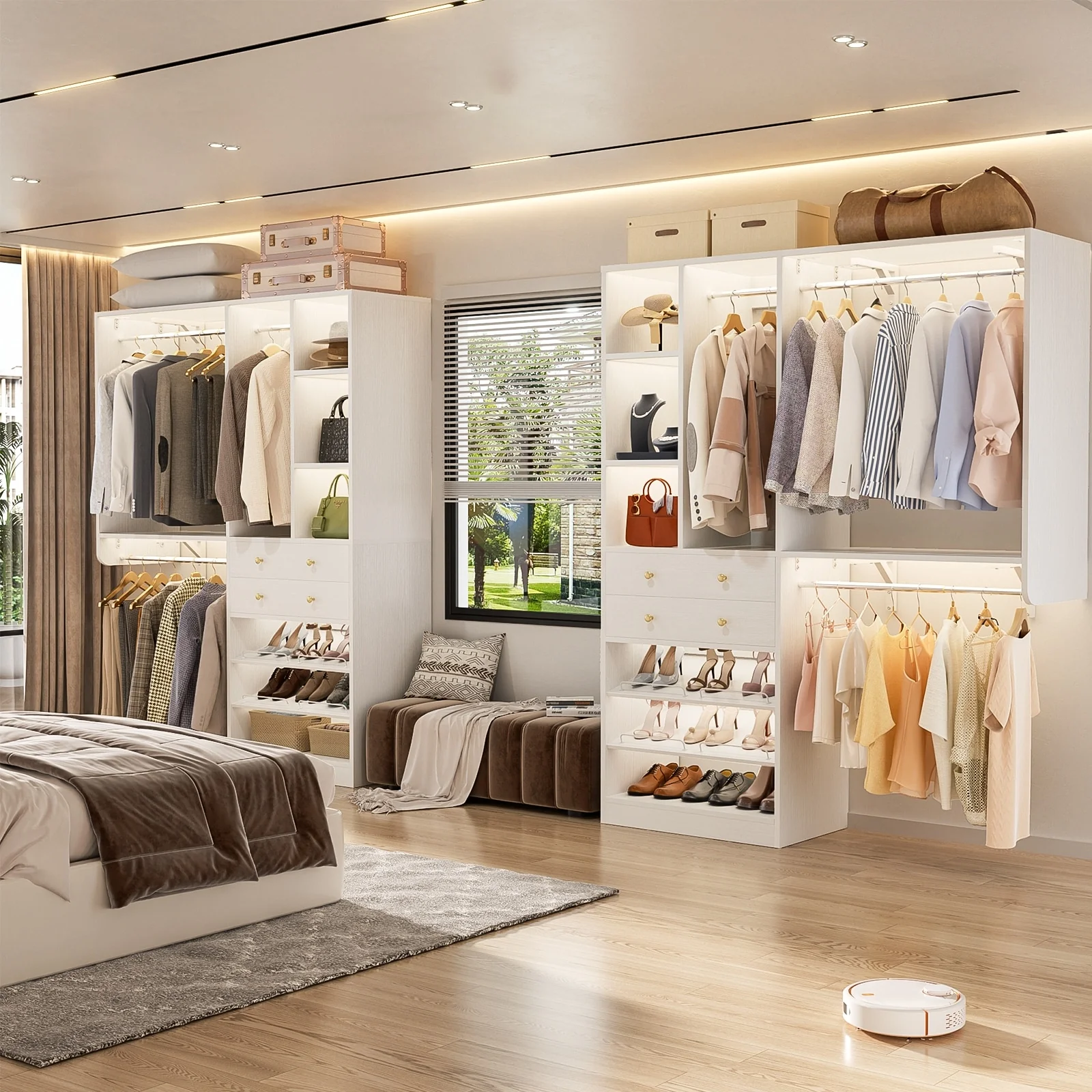 5FT Small Closet System with Drawers, 60