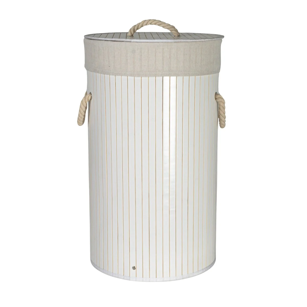 Household Essentials Bamboo Laundry Hamper with Handles and Removable Laundry Bag