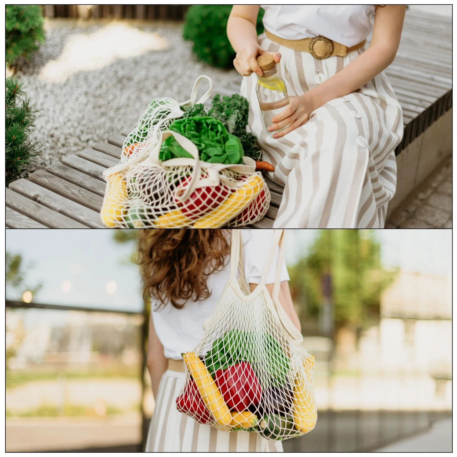 Cotton Mesh Bag, 15x13.8