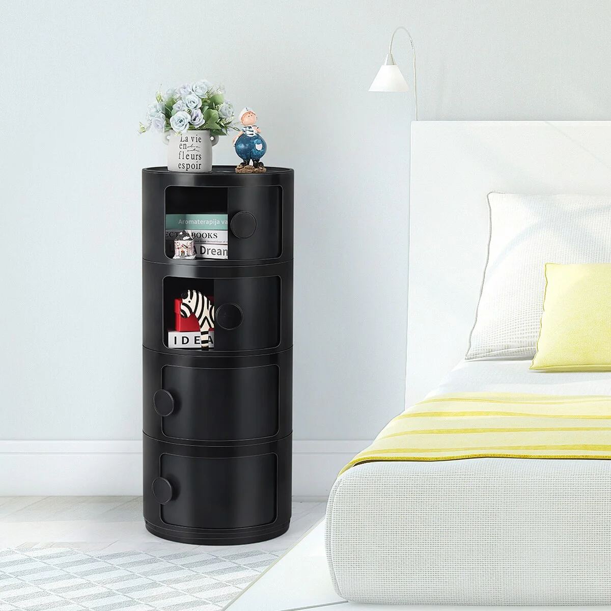 ABS Multifunction Storage Table Stackable Detachable Organizer