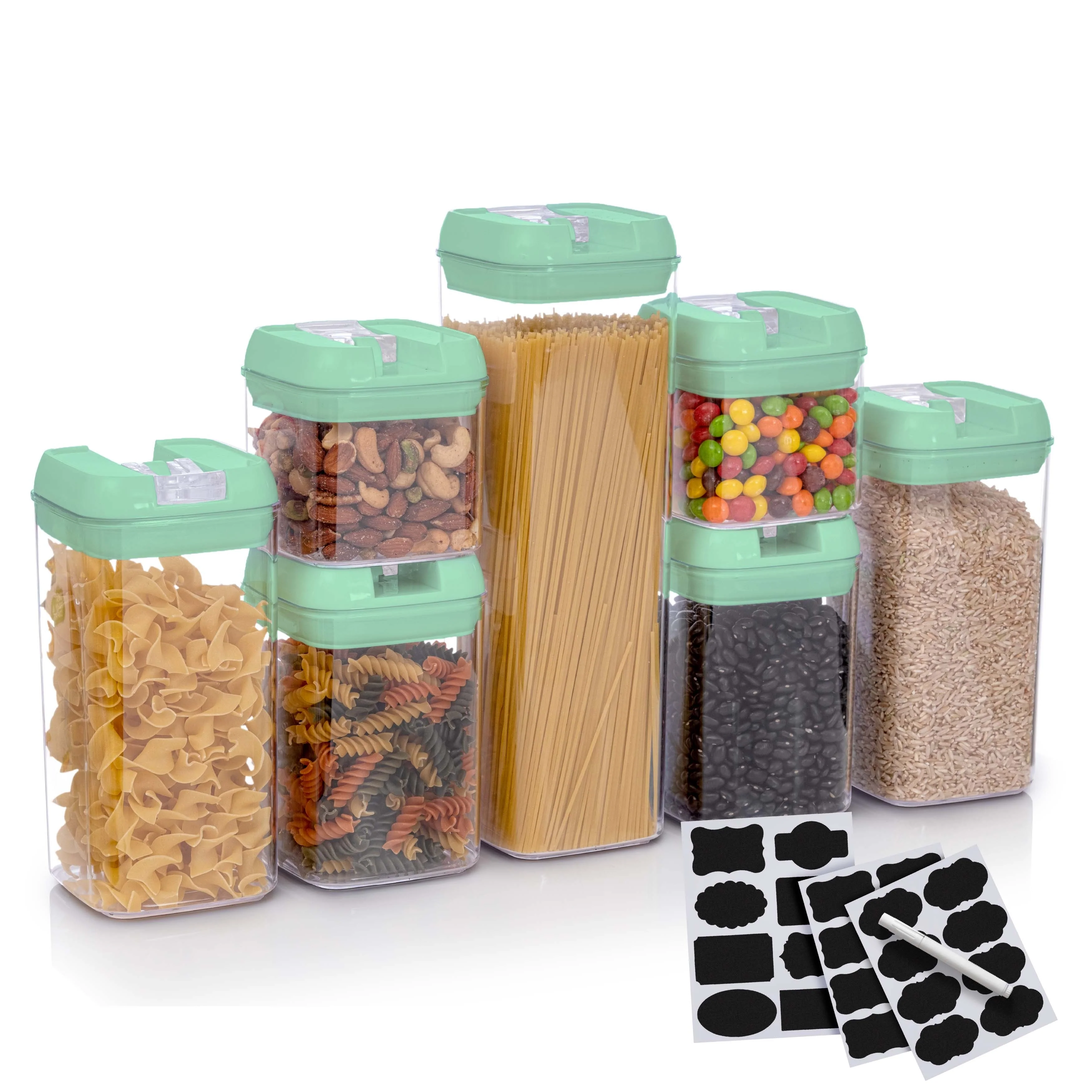 Cheer Collection 7-piece Stackable Airtight Food Storage Container Set