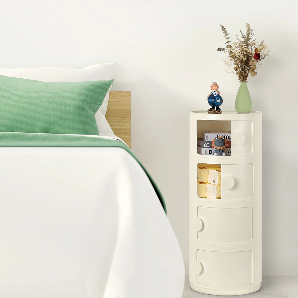 ABS Multifunction Storage Table Stackable Detachable Organizer