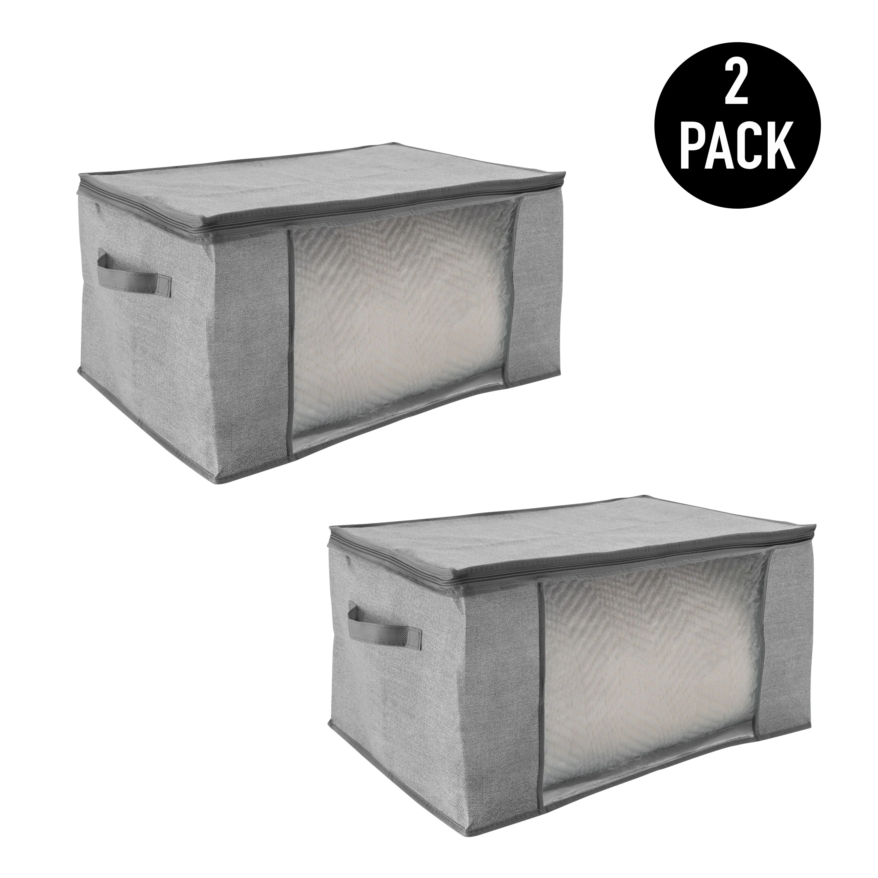 Simplify 2 Pack Blanket Storage Bag in Black