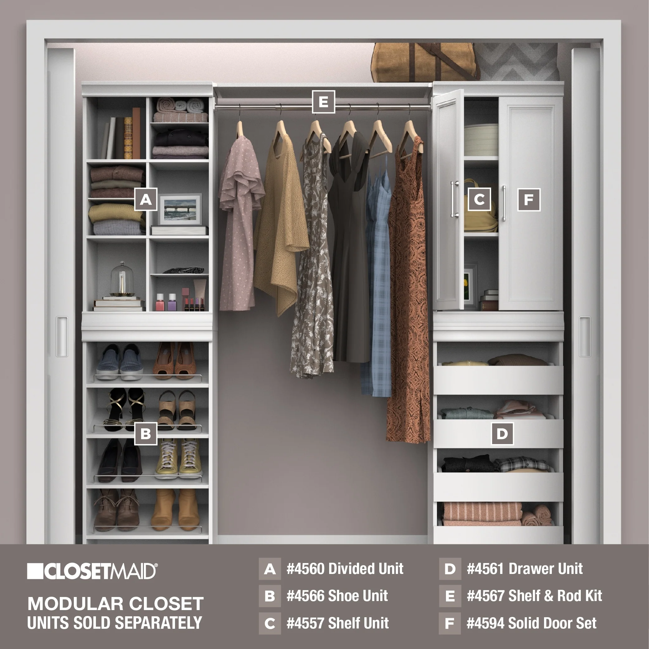 ClosetMaid Modular Storage 4-Drawer Unit