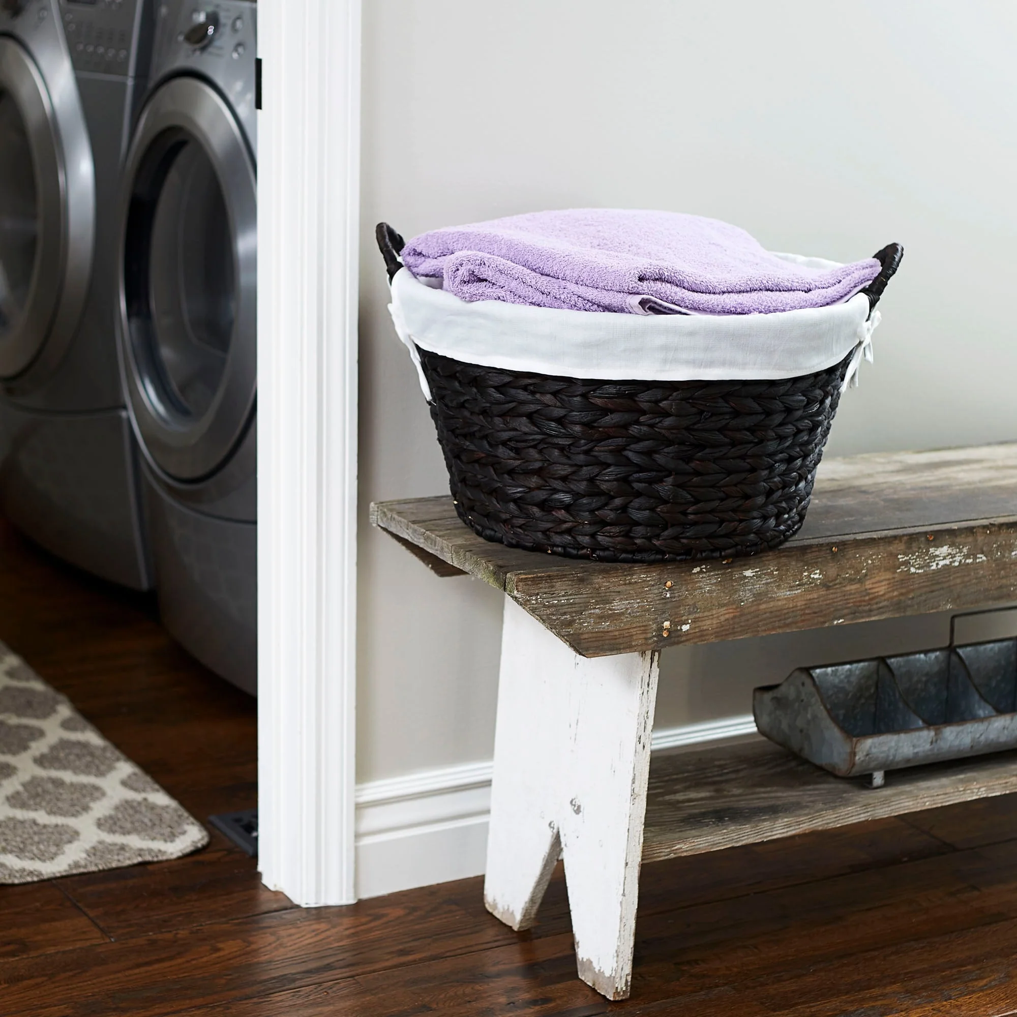 Household Essentials Wicker Laundry Basket with Handles