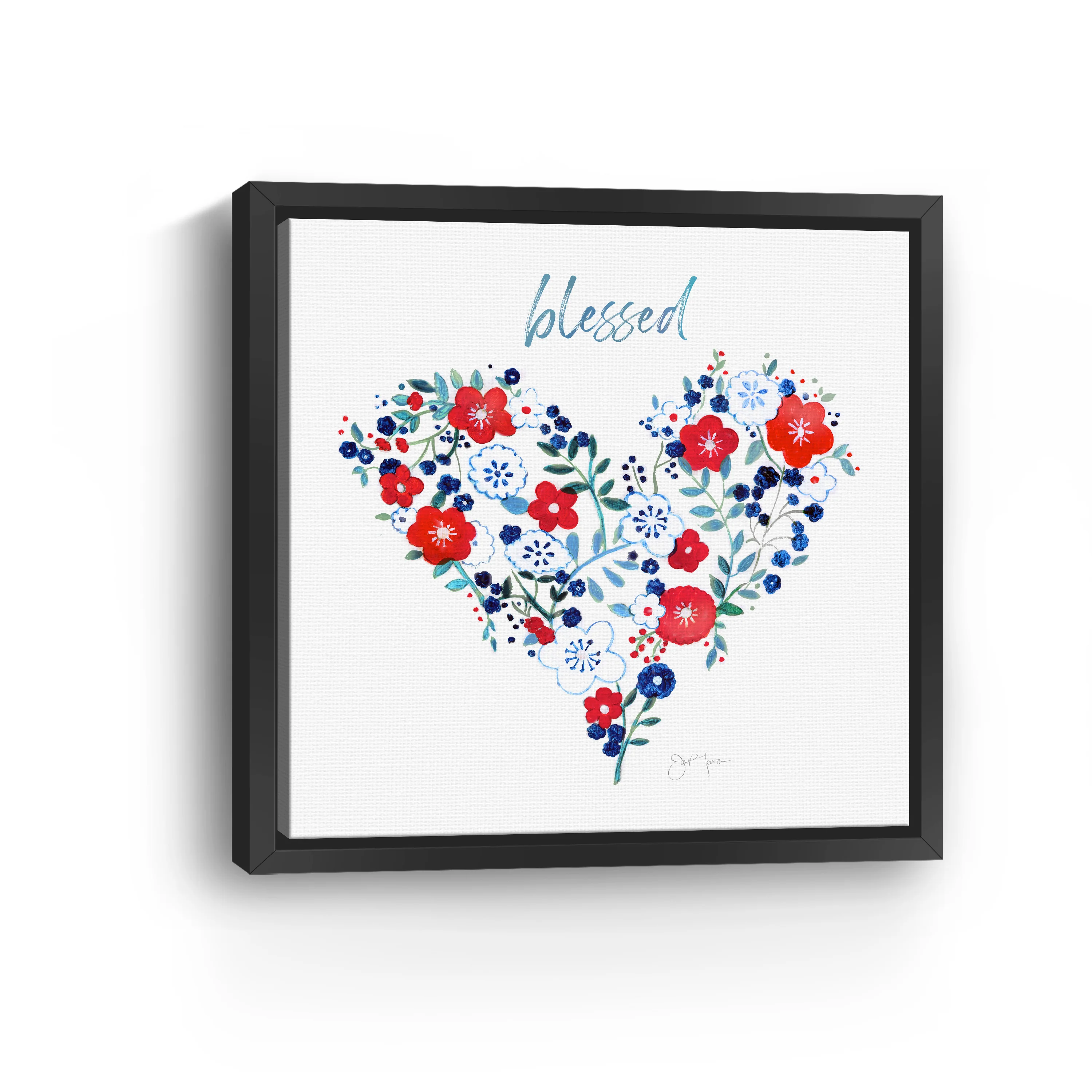 Blessed Heart Canvas Giclee