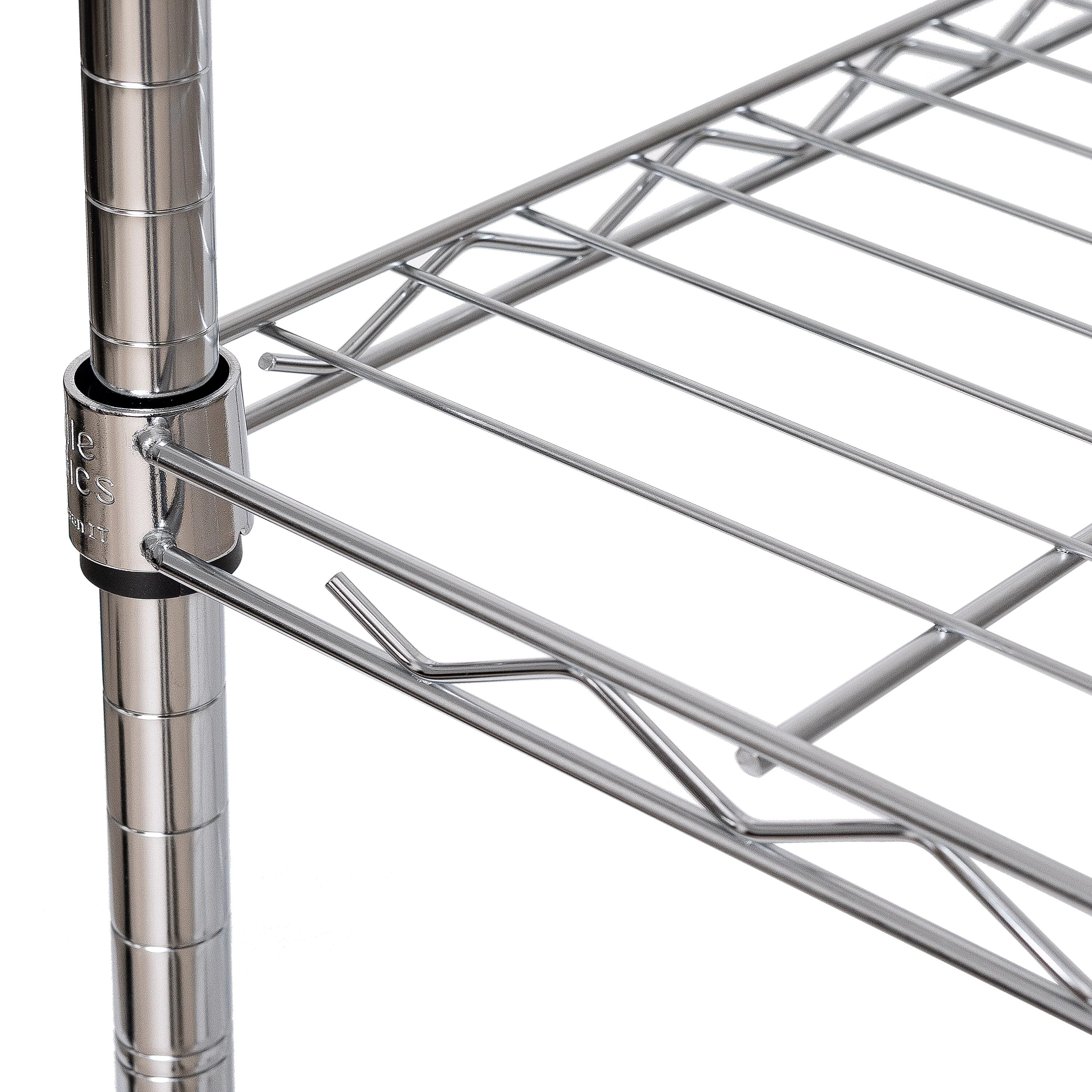 Seville Classics 4-Tier Steel Wire Shelving with Wheels, 30
