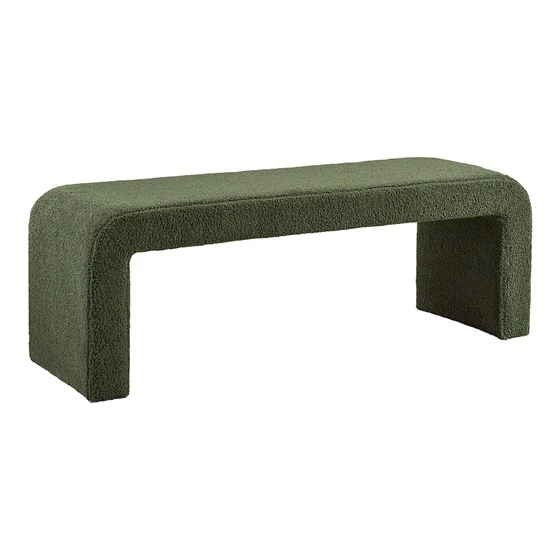 Goldmine Upholstered Bench with Curved Seat