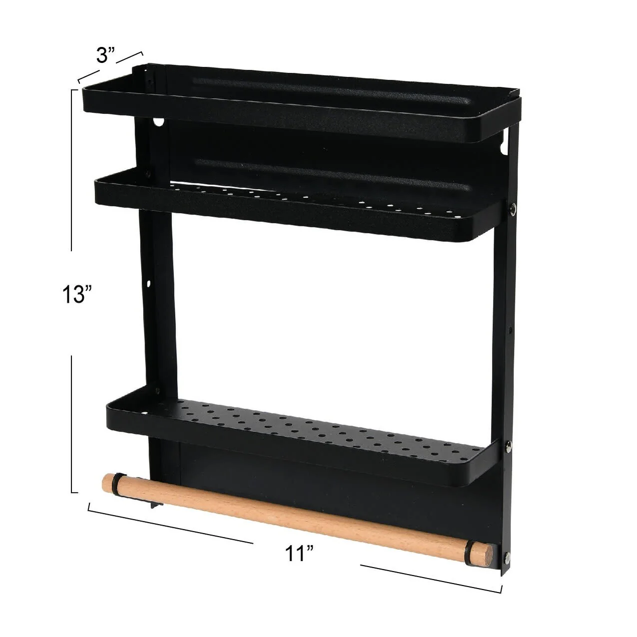 Household Essentials Metal Magnetic Organizer Rack - 11.3