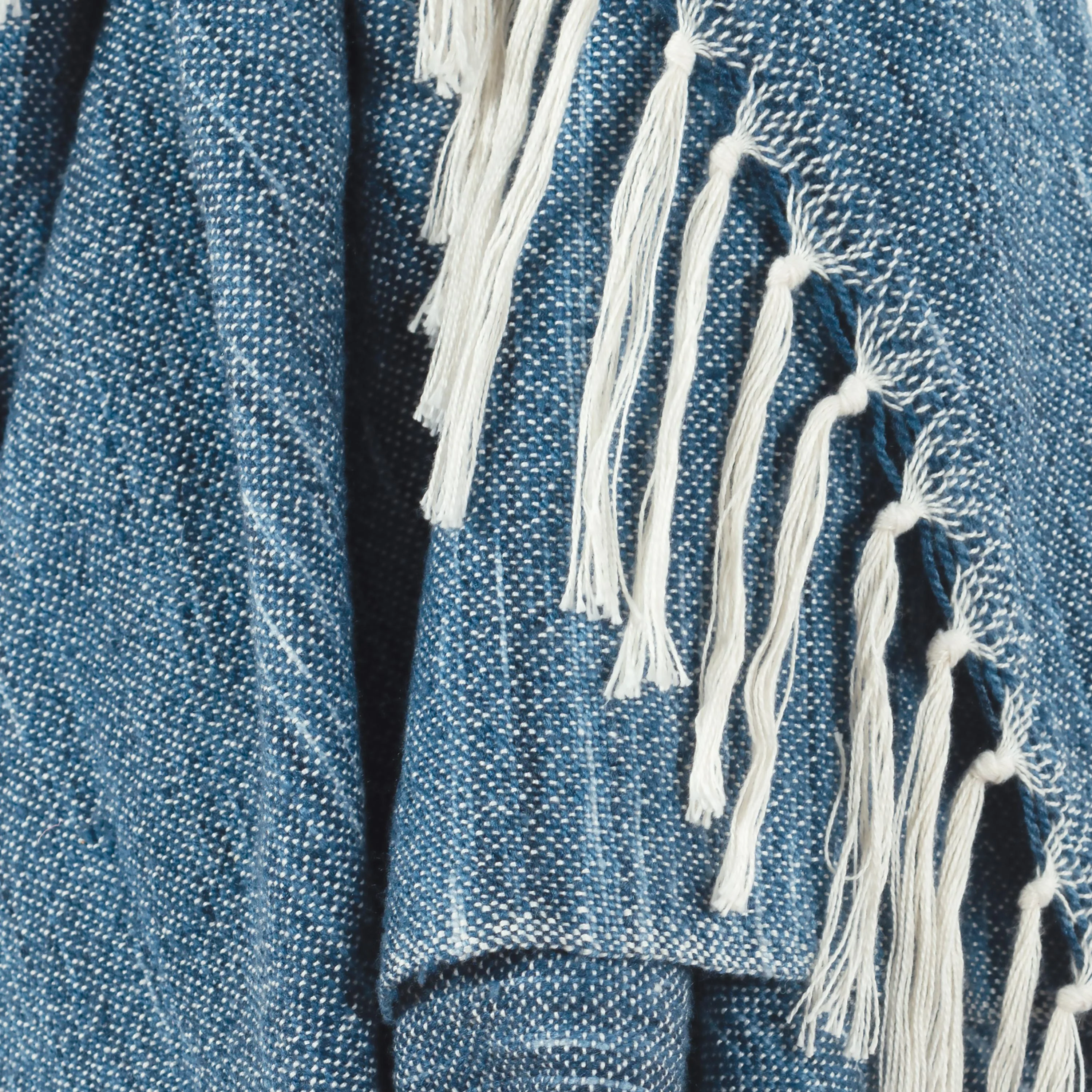 Woven Abstract Fringe Throw