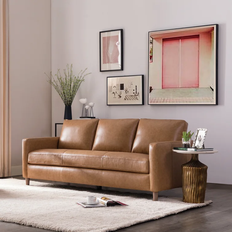 Portland 80.5'' Leather Sofa