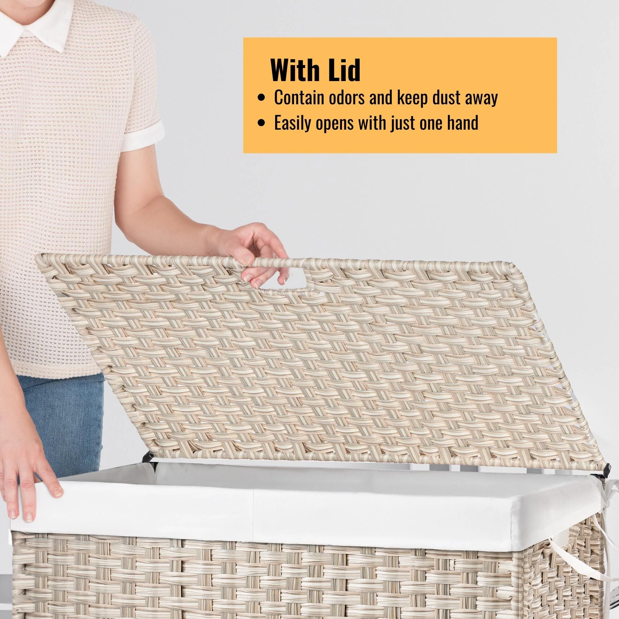 GDFStudio - Ethan Monroe Laundry Hamper Set - Versatile and Stylish Storage Solution