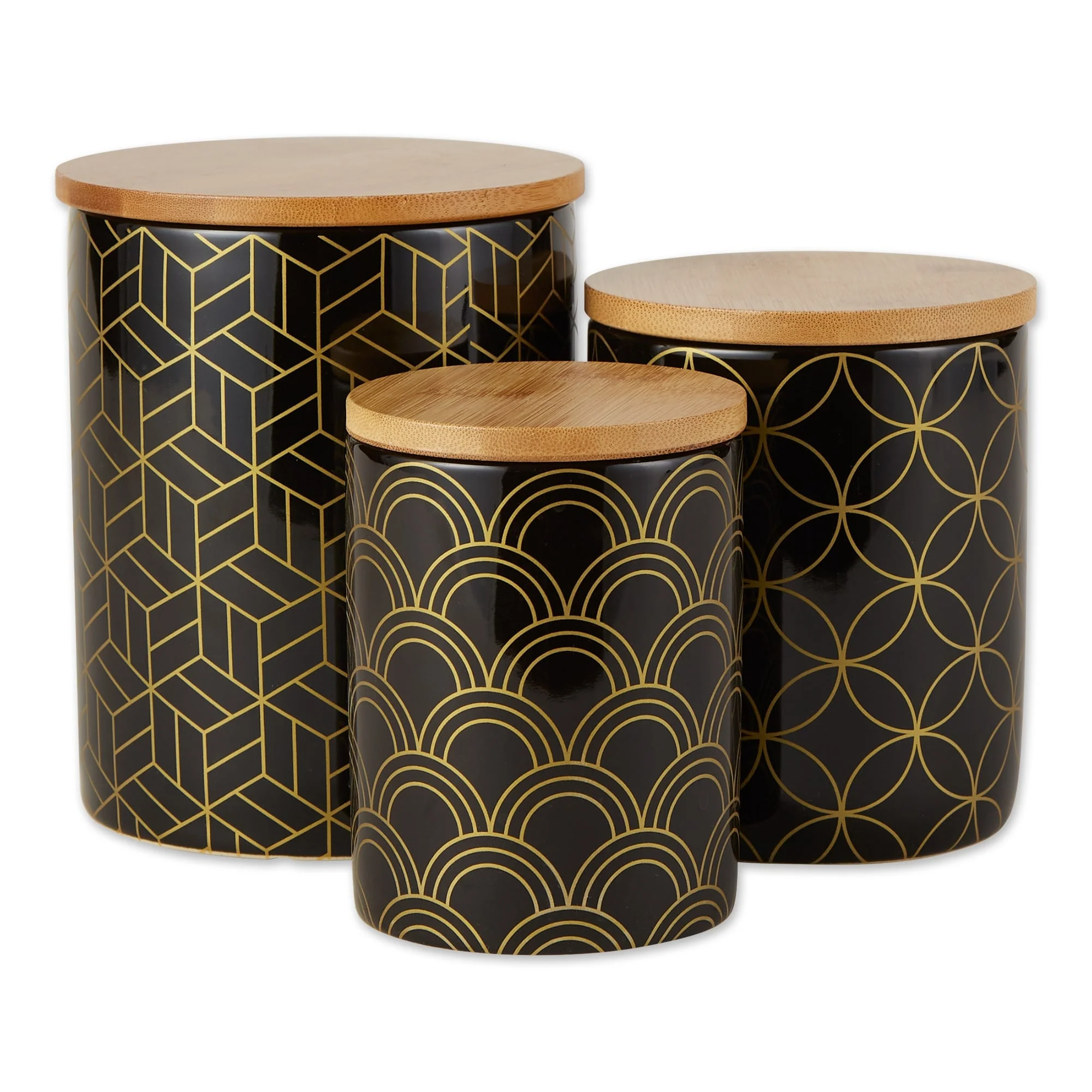 DII Mixed Print Ceramic Canister 3 Piece