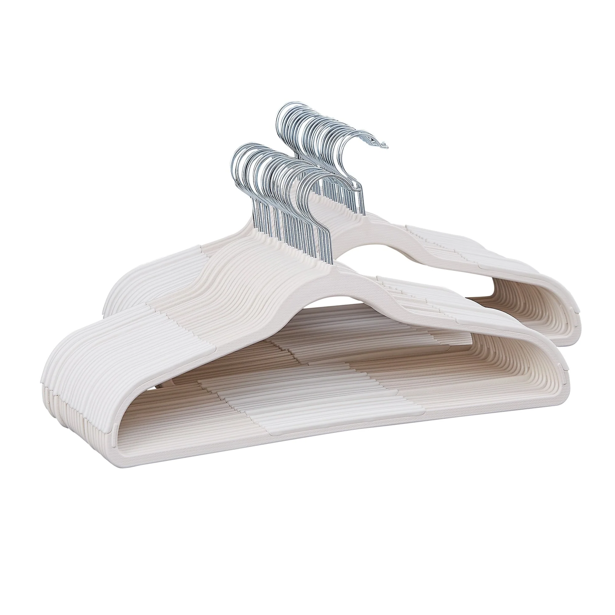 Clothes Hangers Plastic Coat Hangers Non-Slip Space-Saving Swivel Hook