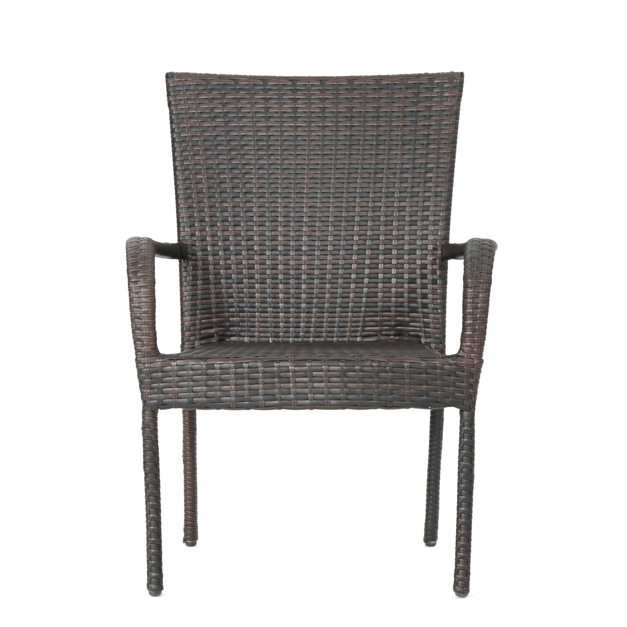 Rattan Dining Chair with Wicker Stacking
