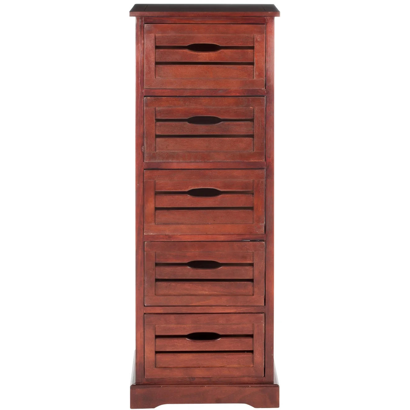 SAFAVIEH Cinda Black Storage 5-Drawer Cabinet - 16.5