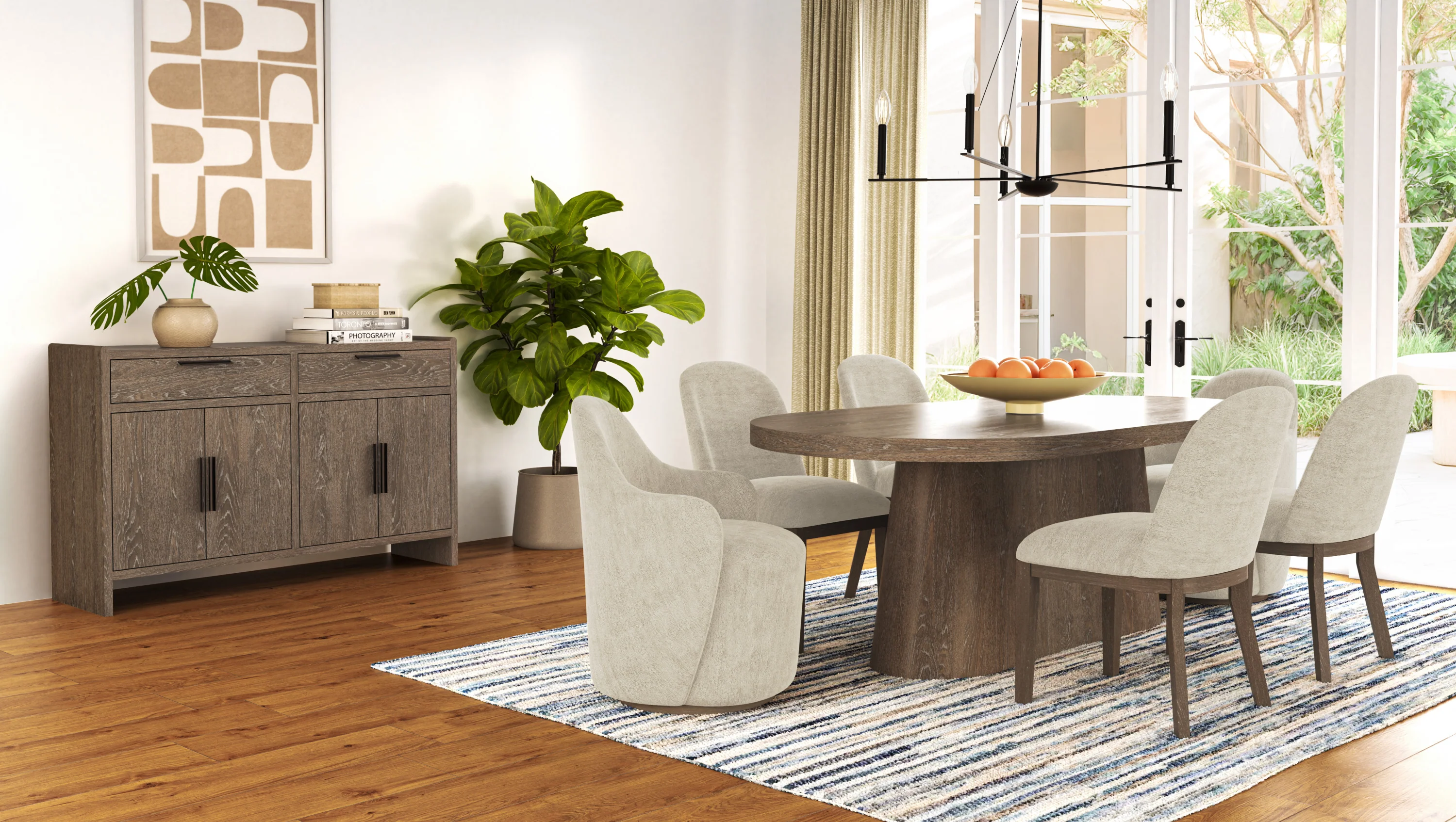 Cocoa Oval Dining Table