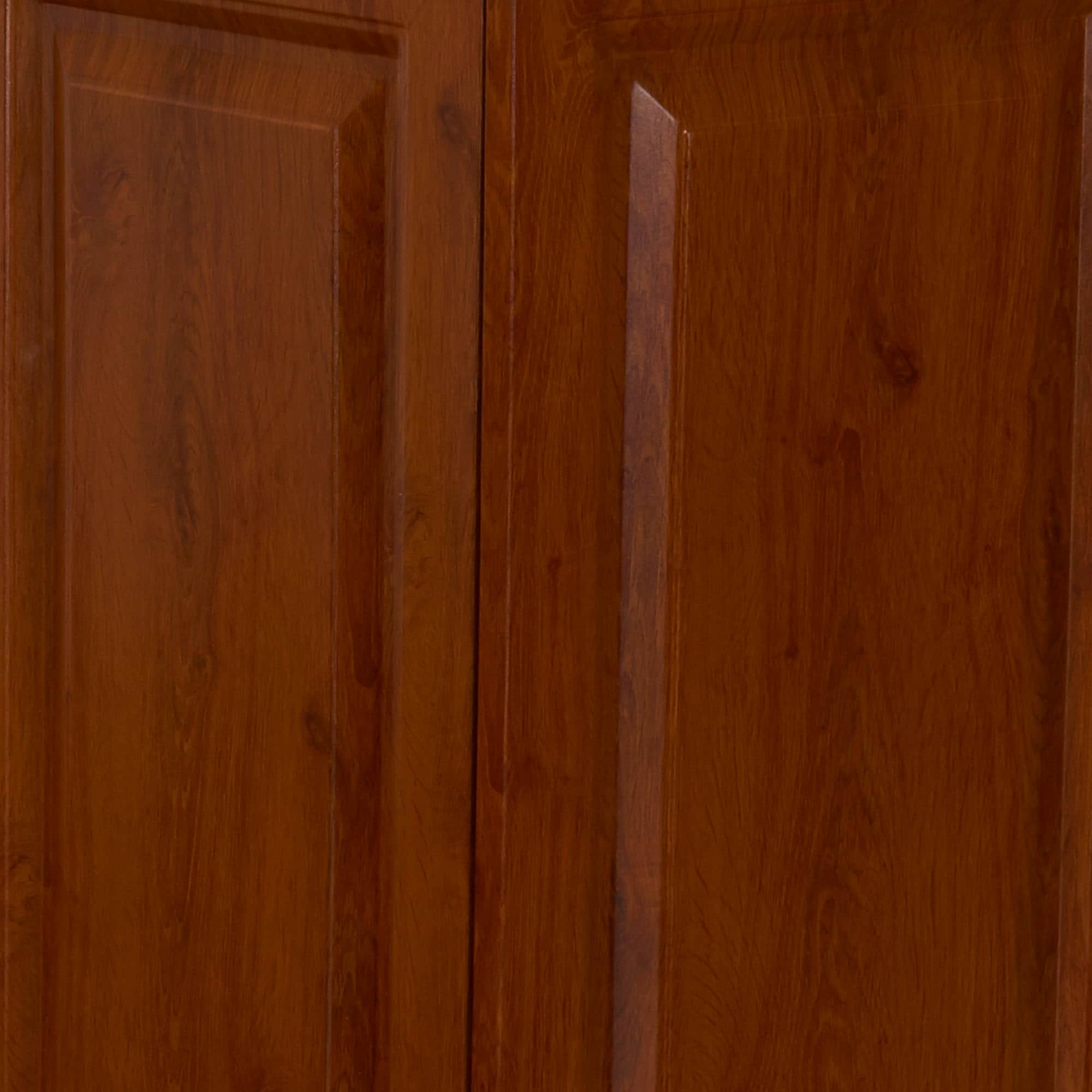 Household Essentials Double Hamper Cabinet, Wood Grain