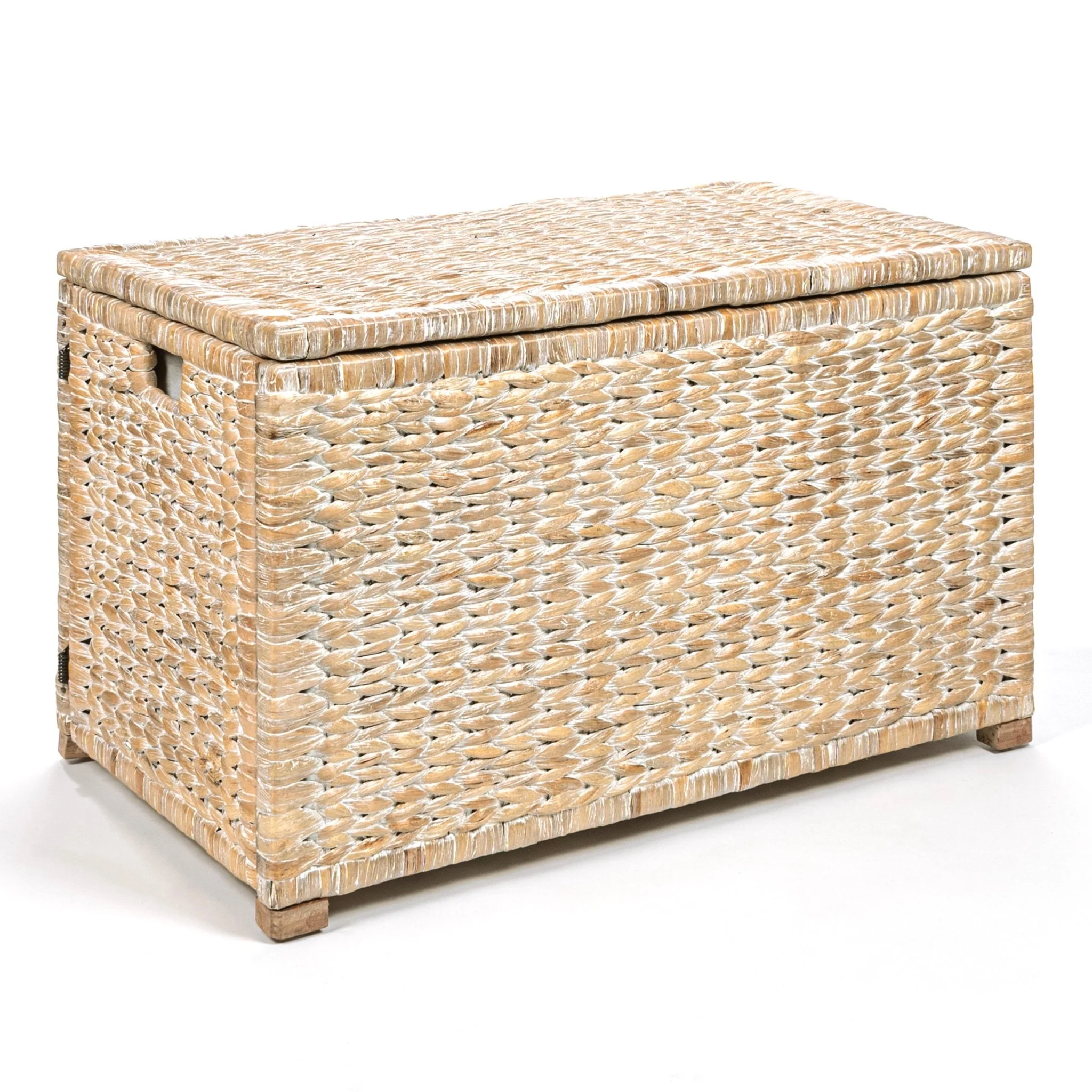 Anada 30 Handwoven Wicker Weave Storage Trunk