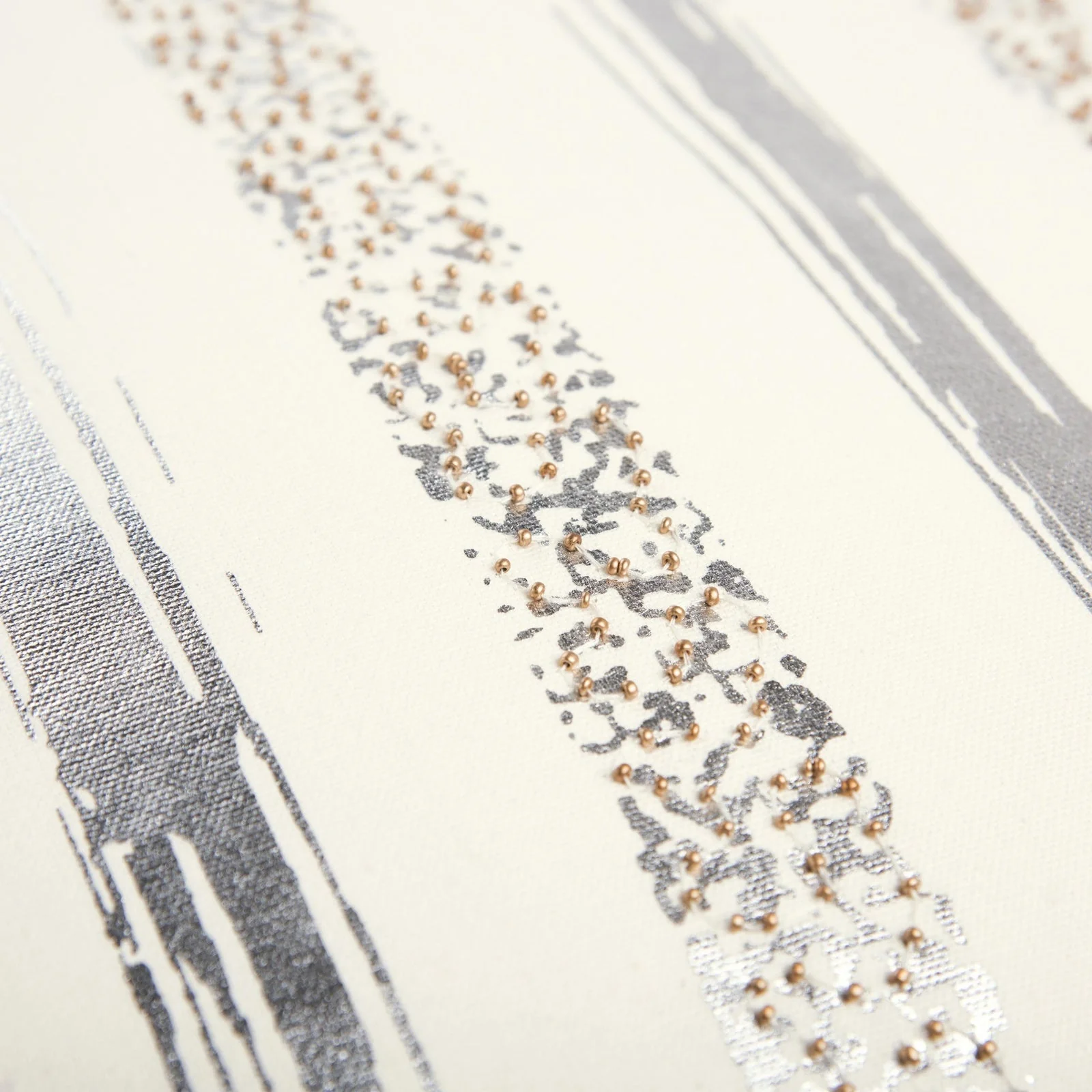 Stripe Printed Cotton Poly Filled Decorative Throw Pillow