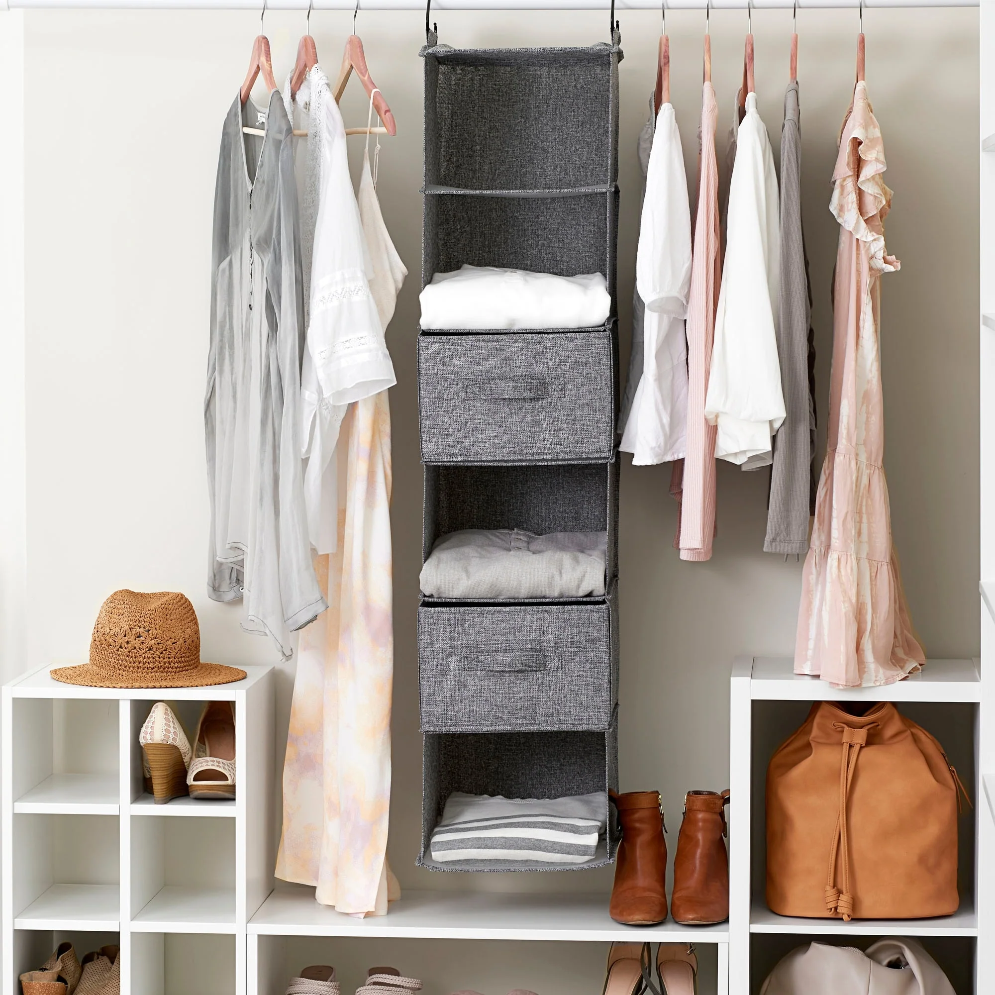 Household Essentials 6 Shelf Hanging Closet Organizer