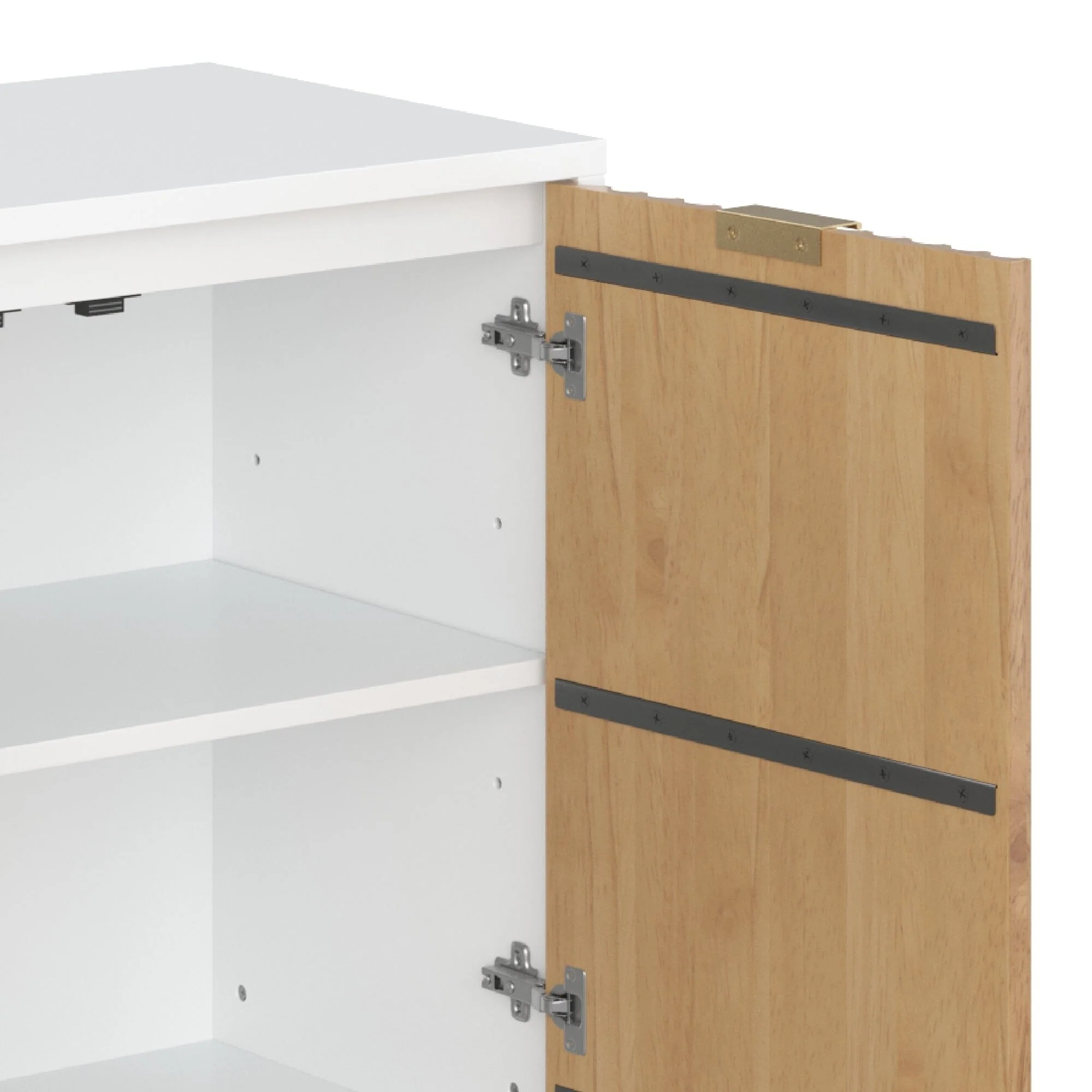 Jasper Modern Sideboard, Kitchen Storage Cabinet with Fluted Doors