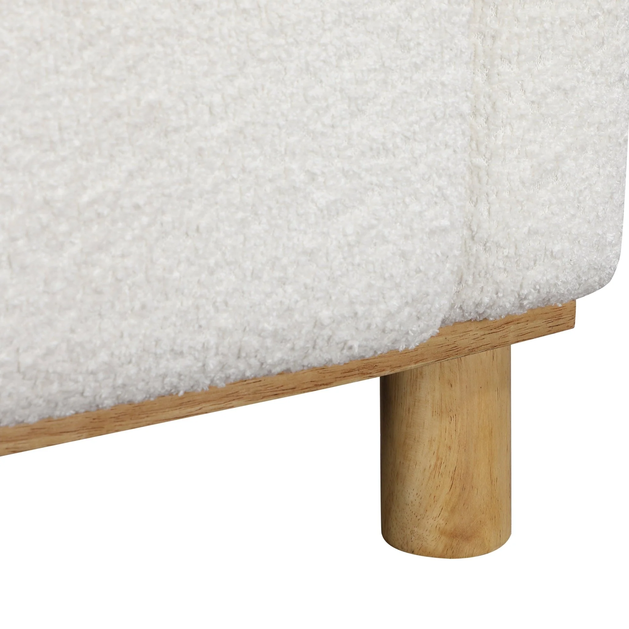 Upholstered Track Arms Living Room Chair with Round Cylindrical Legs