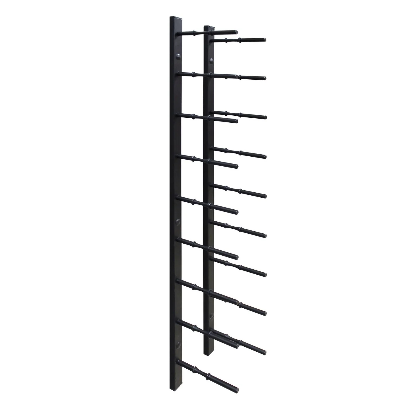 Epicureanist 9-Bottle Modern Peg Wine Rack (Black)