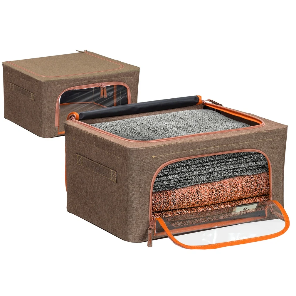Storage Box With Window Small - 2 Pack - N/A
