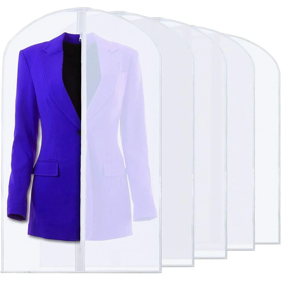 Clear Full-Zip Suit Dress Storage Cover