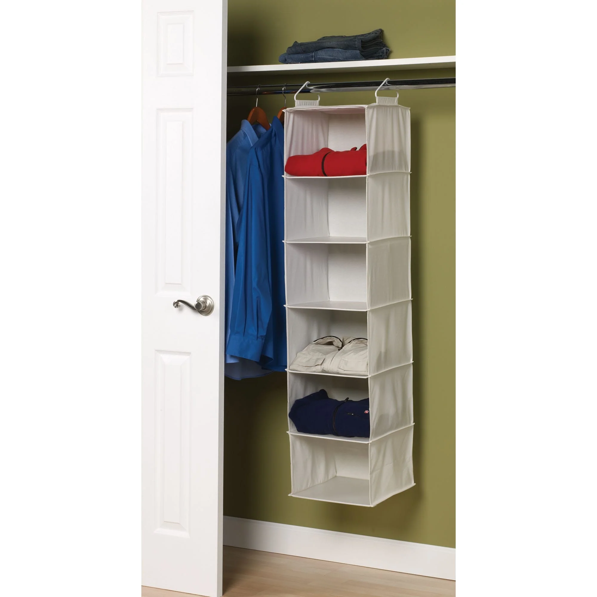 Household Essentials 6-Shelf Hanging Closet Organizer