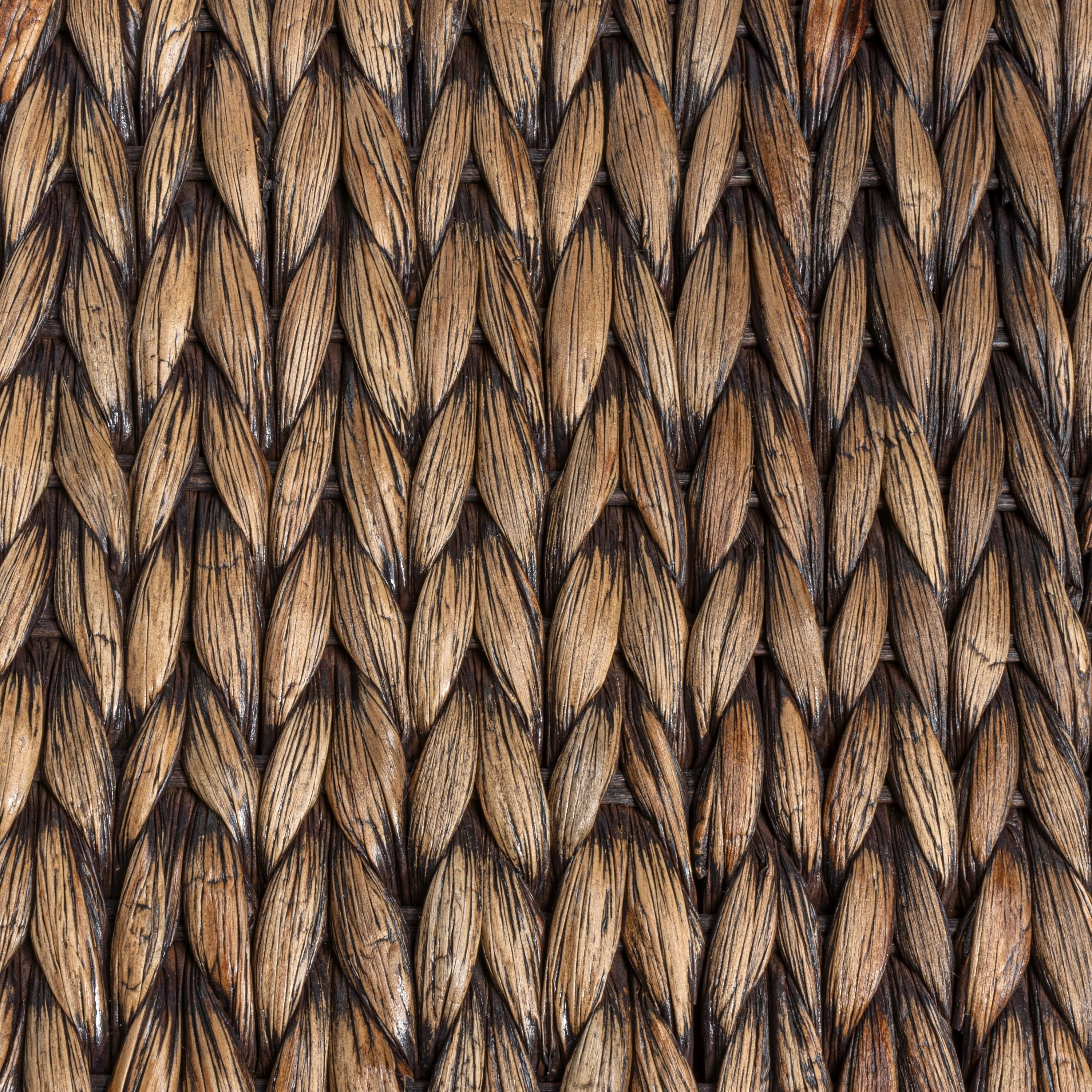 happimess Hyacinth/Wood Underbed Storage Bin with Wheels & Handles