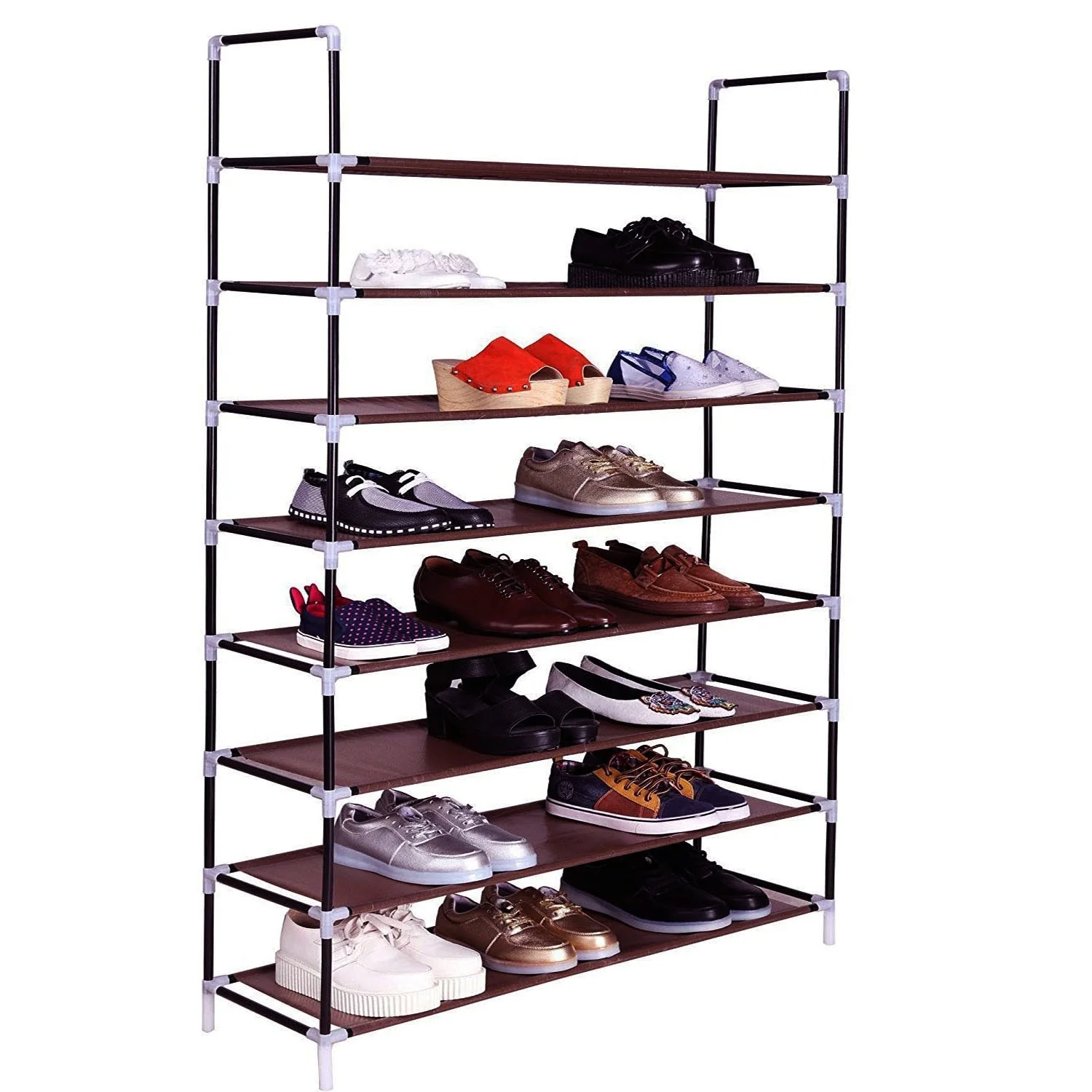 3/5/6/8/9/10-tier Extra-wide Metal/Non-woven Fabric Shoe Rack