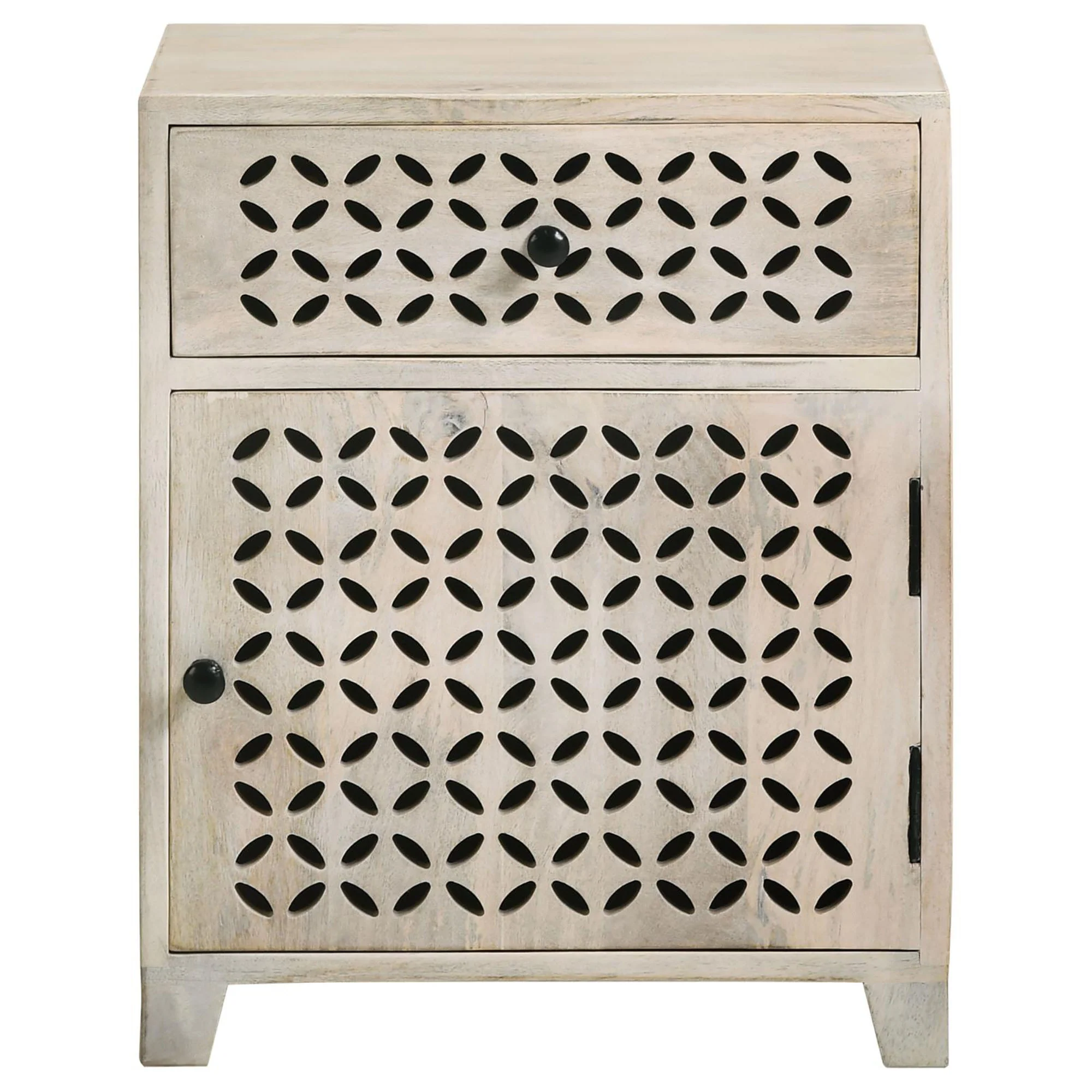 White Washed Accent Cabinet