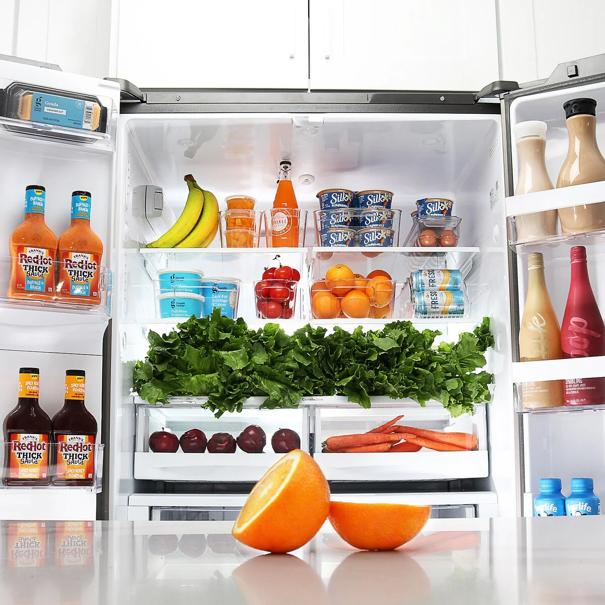 StorageBud Stackable Fridge Organizer Bins