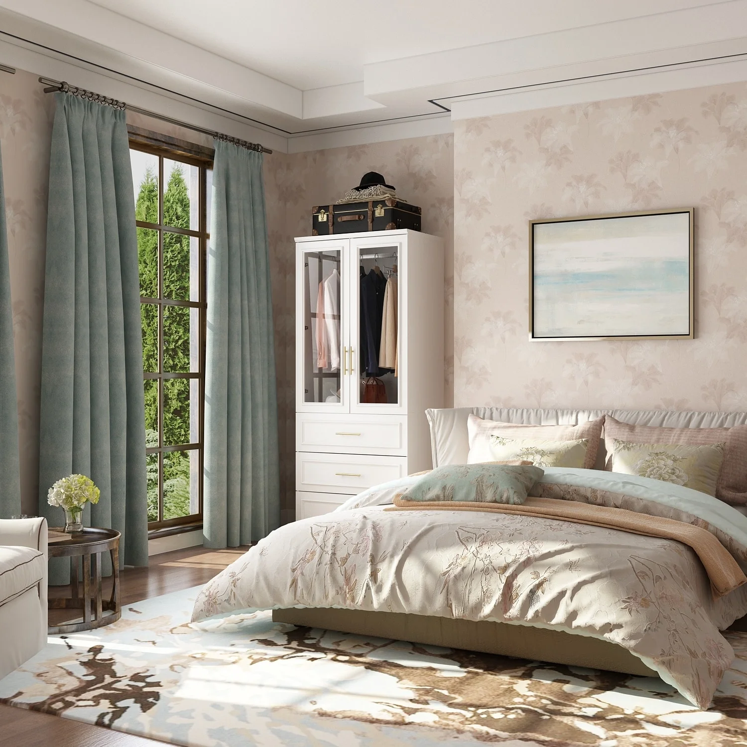 Modular Wardrobe Combo Armoires Closet Freestanding Cabinet Organizer