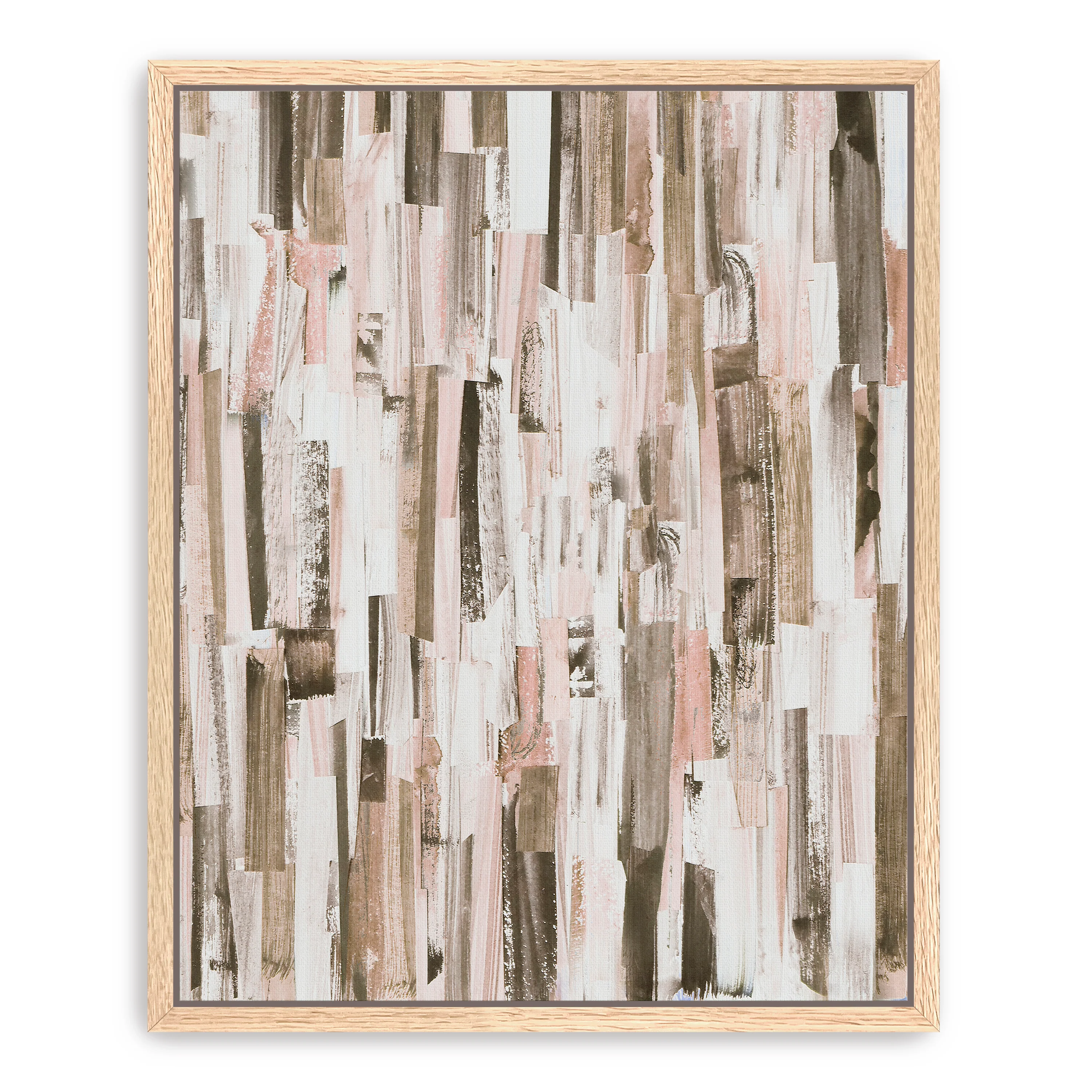 Parallel Brown Canvas Giclee