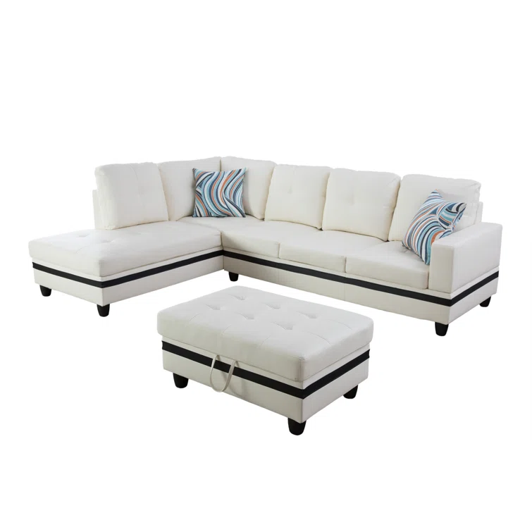 Maumee Faux Leather Sectional