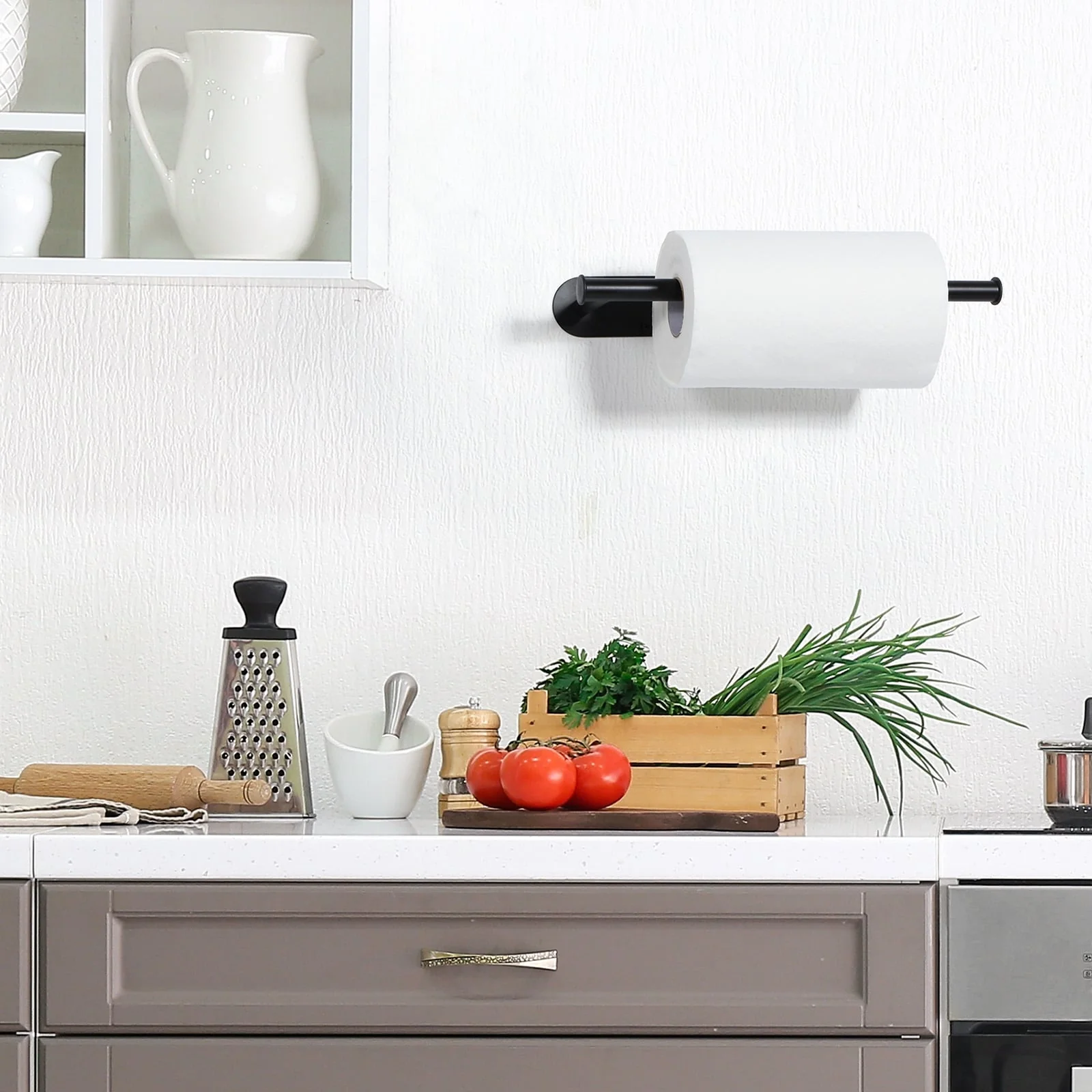 2 Pack Paper Towel Holder Under Cabinet - 2PCS