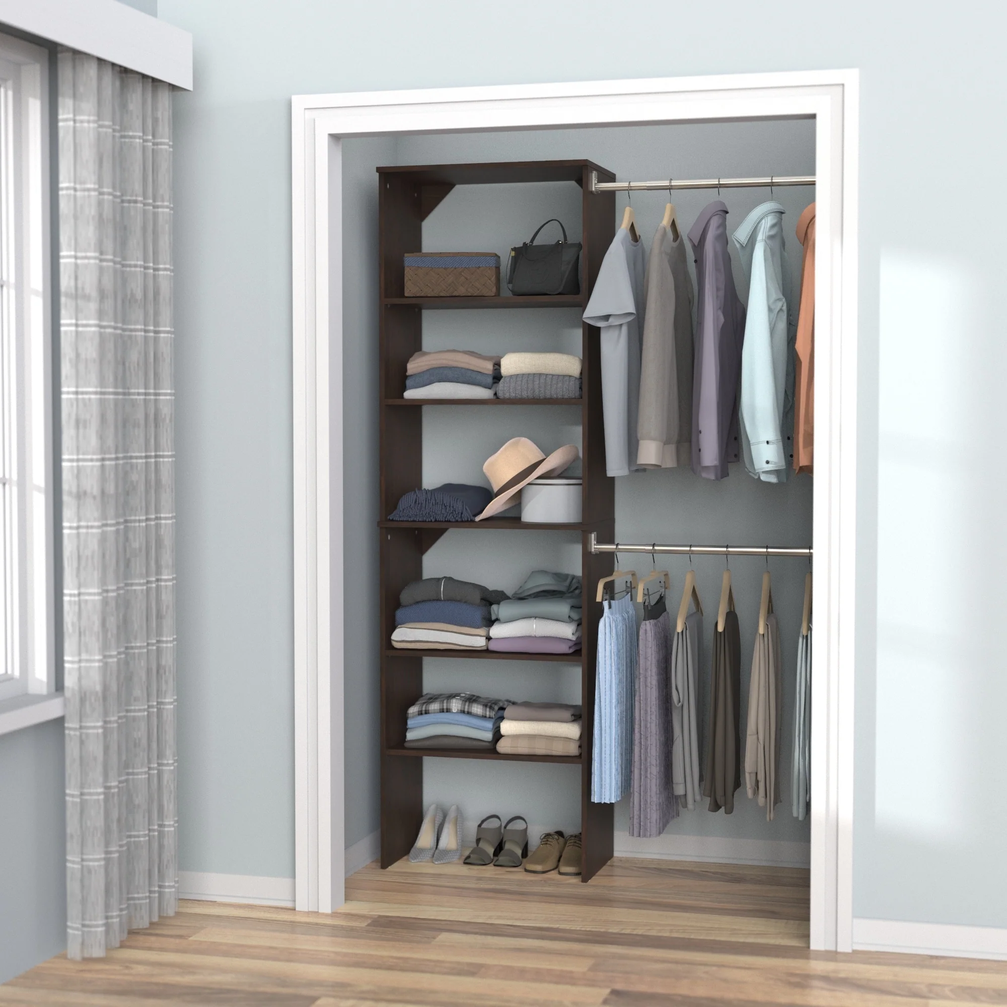 ClosetMaid SuiteSymphony 25-inch Wide Starter Tower Closet Organizer