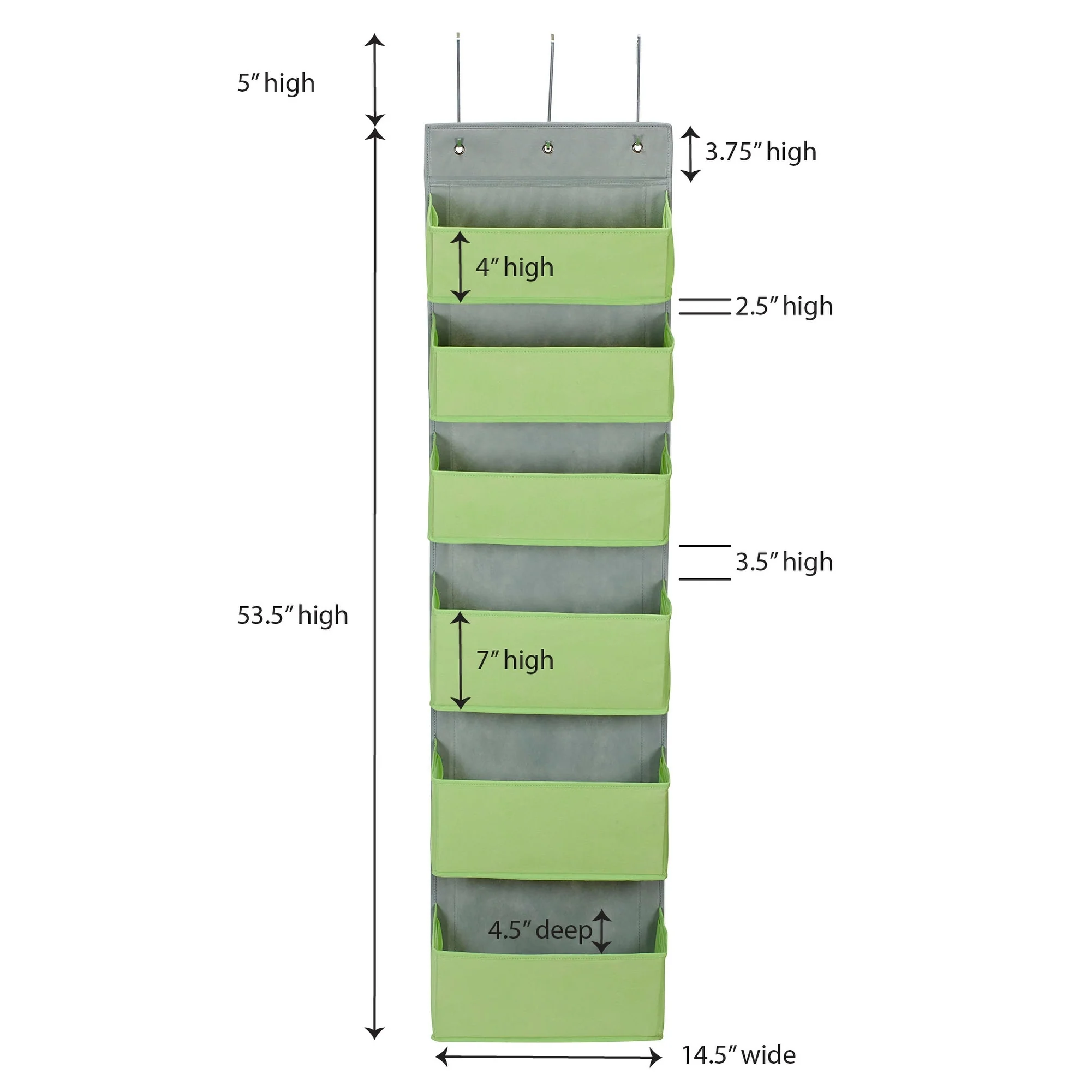 Household Essentials 6 Pocket Over the Door Organizer - 7.0