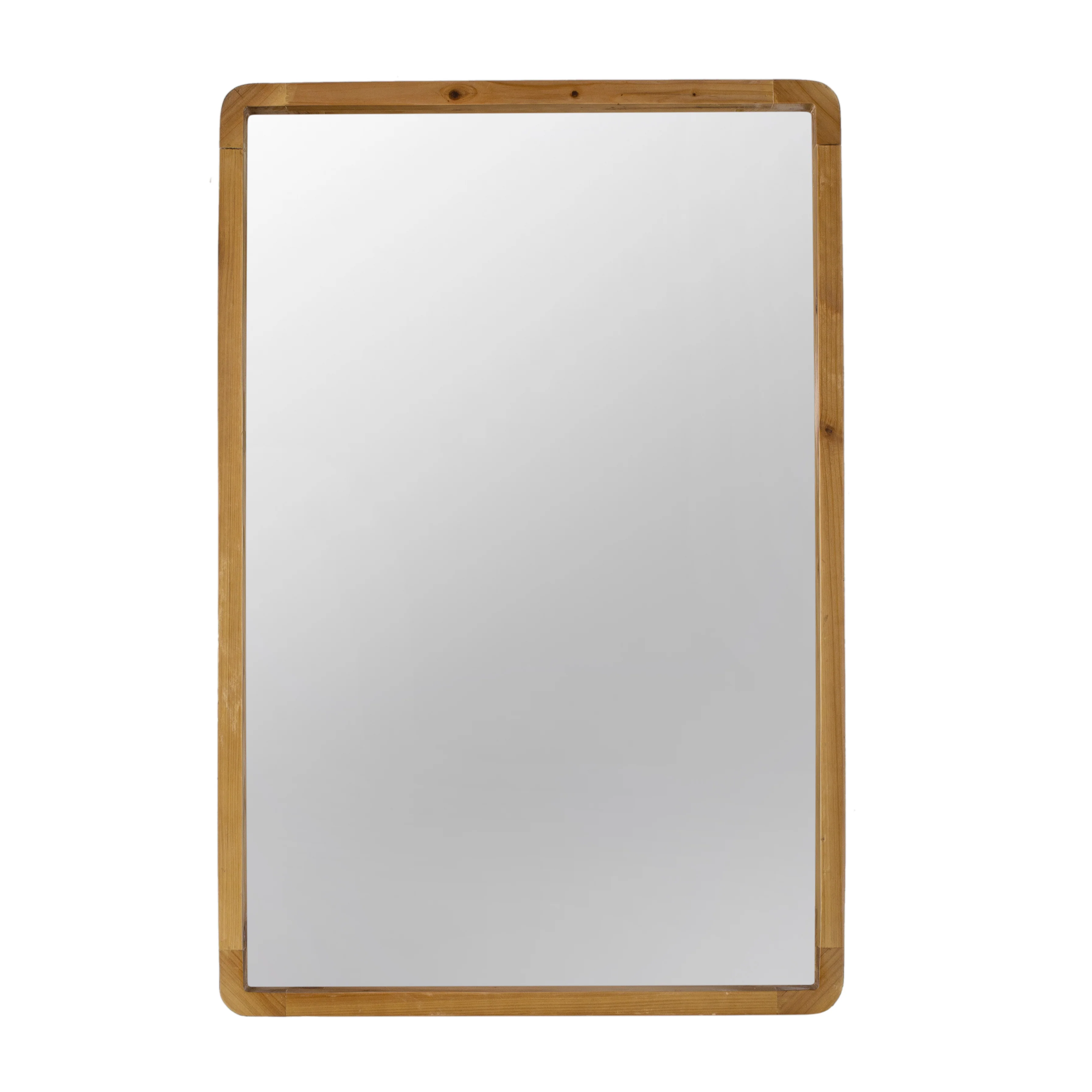 24 x 36 Rectangle Wall Mirror with Wood Frame