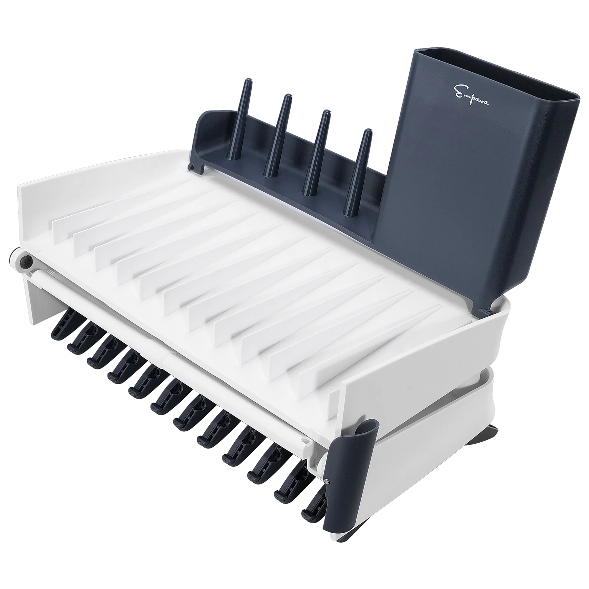 Foldable Countertop Dish Drying Rack with Drainer - 16.5