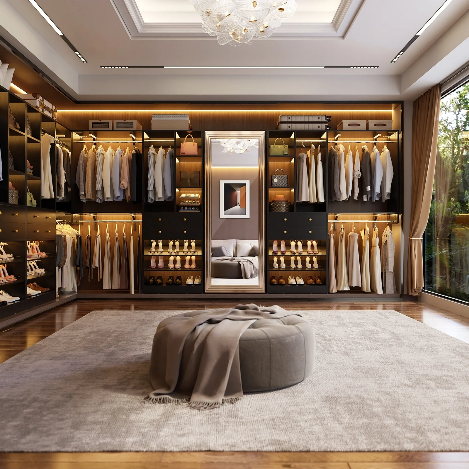 5FT Small Closet System with Drawers, 60