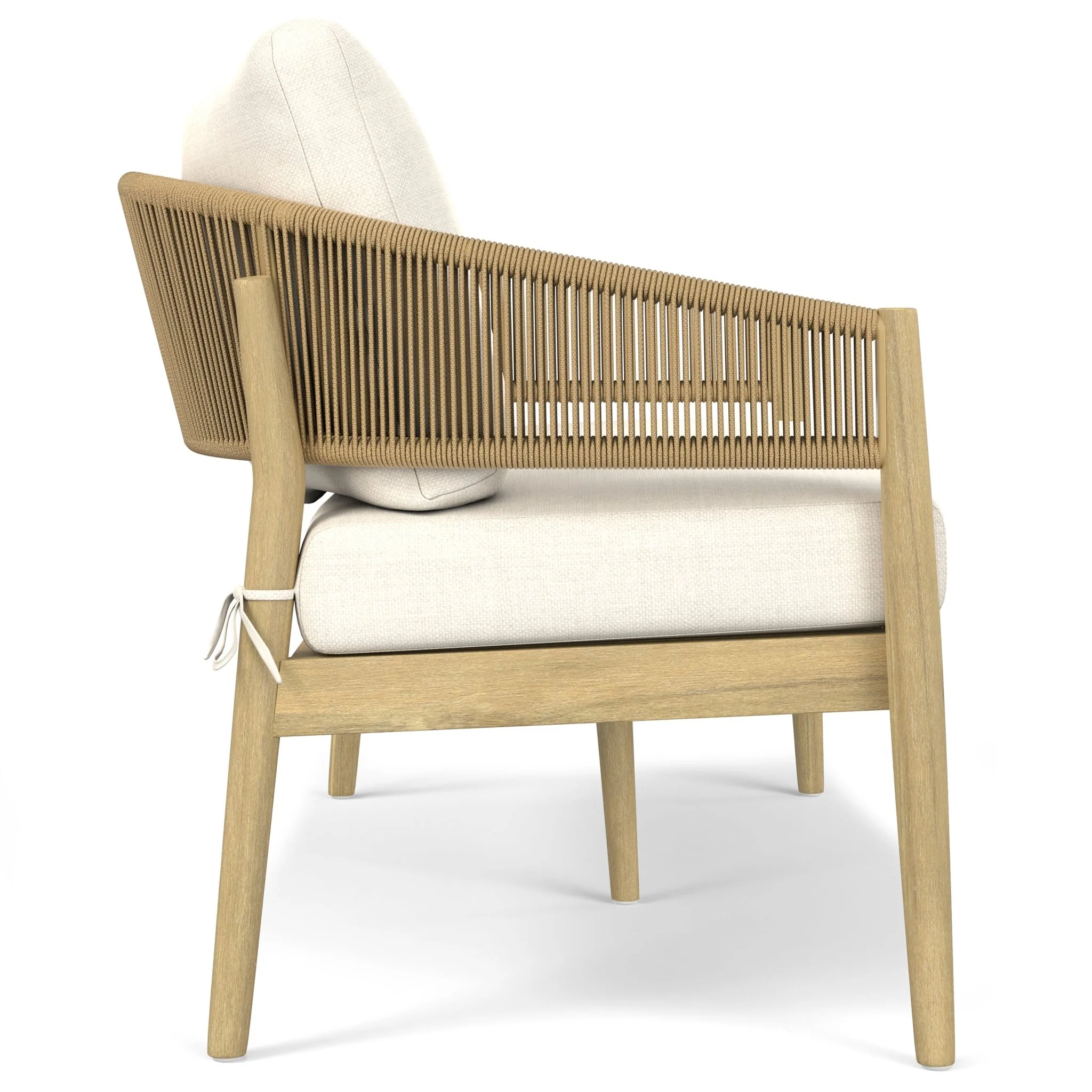 Outdoor Sofa with Curved Back and Arm