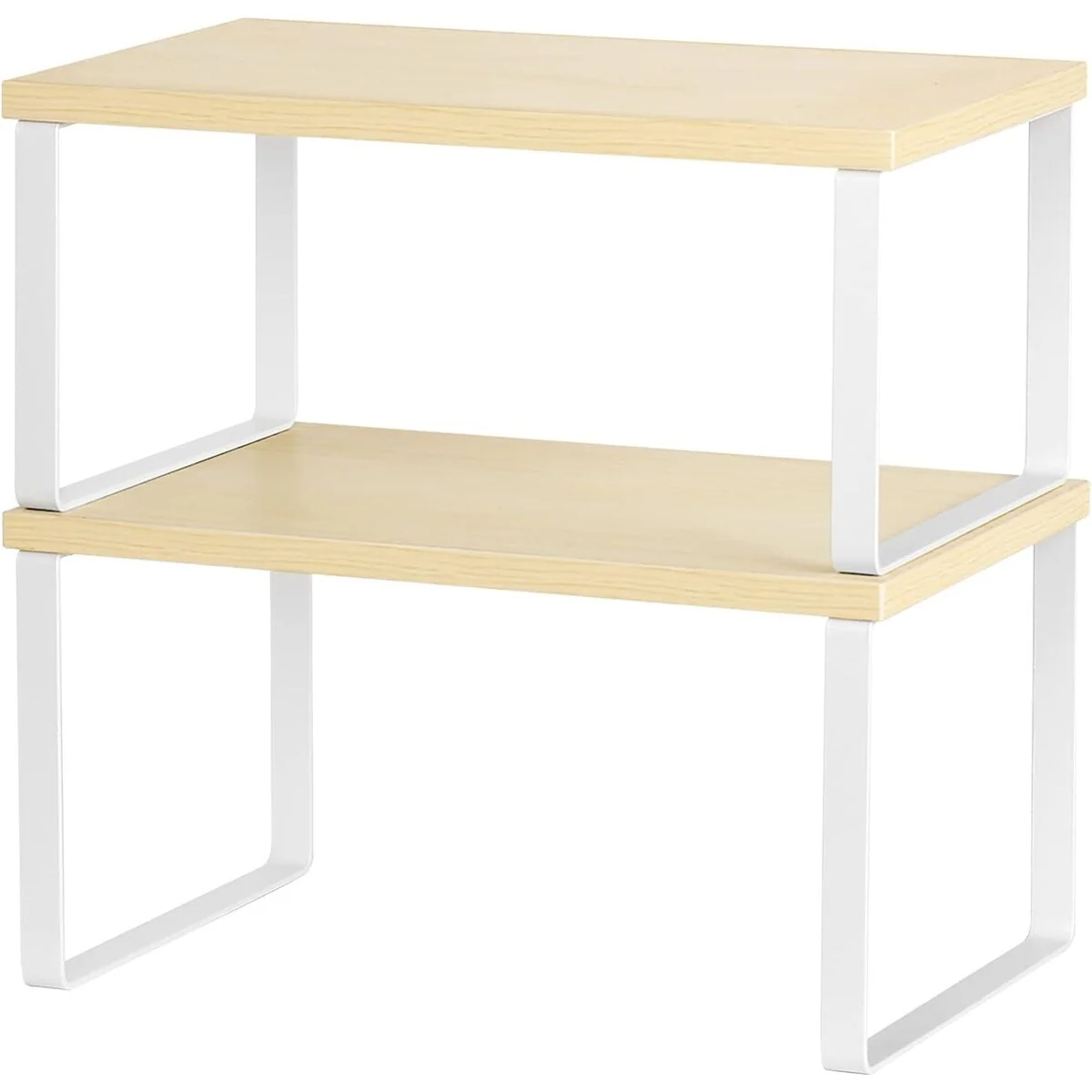 Stackable Kitchen Cabinet Shelves Organizer