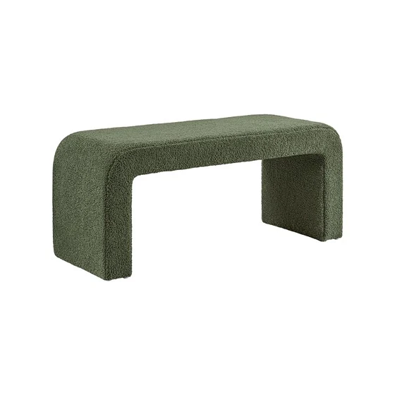 Goldmine Upholstered Bench with Curved Seat