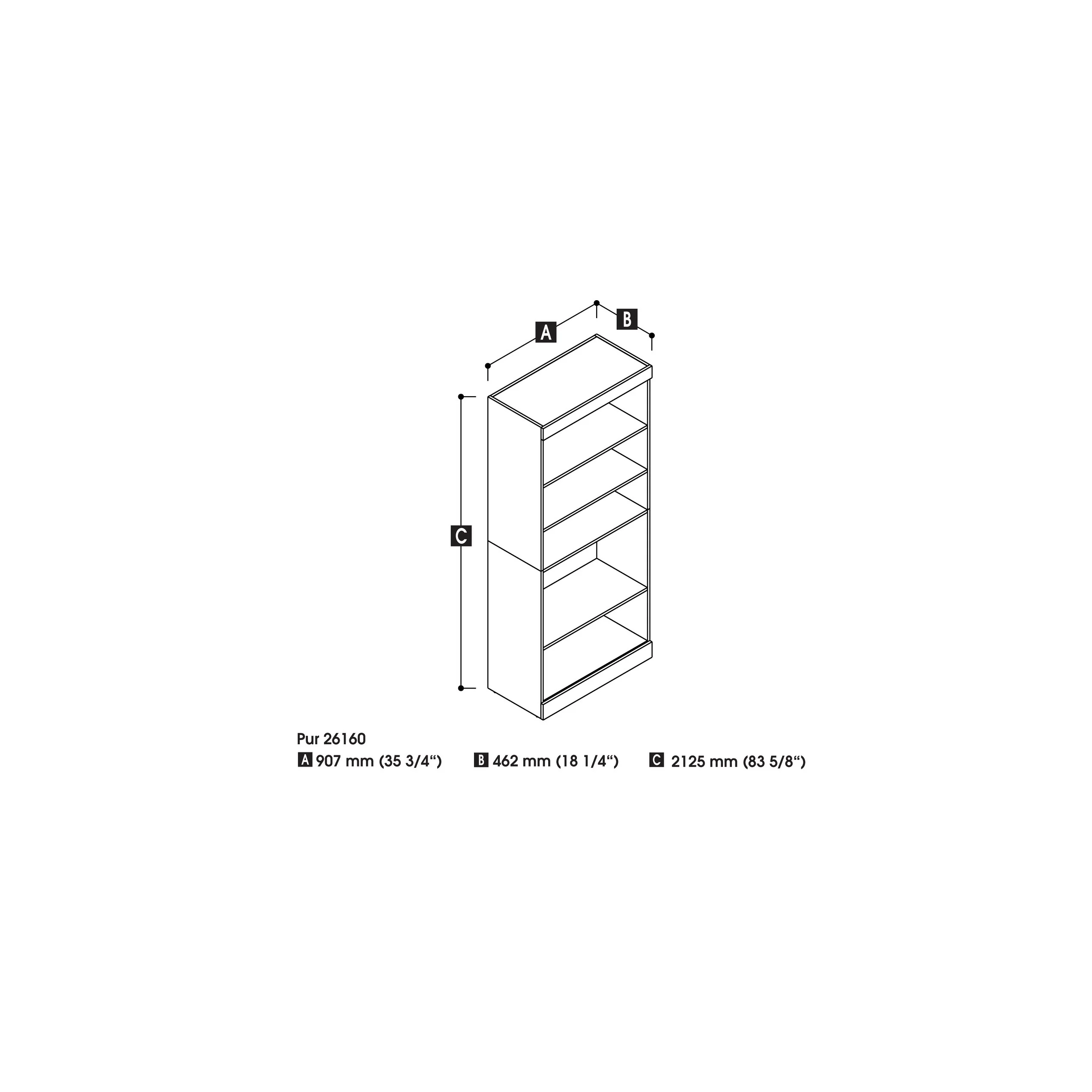 Pur 36W Closet Organizer, Home Organization Wardrobe by Bestar