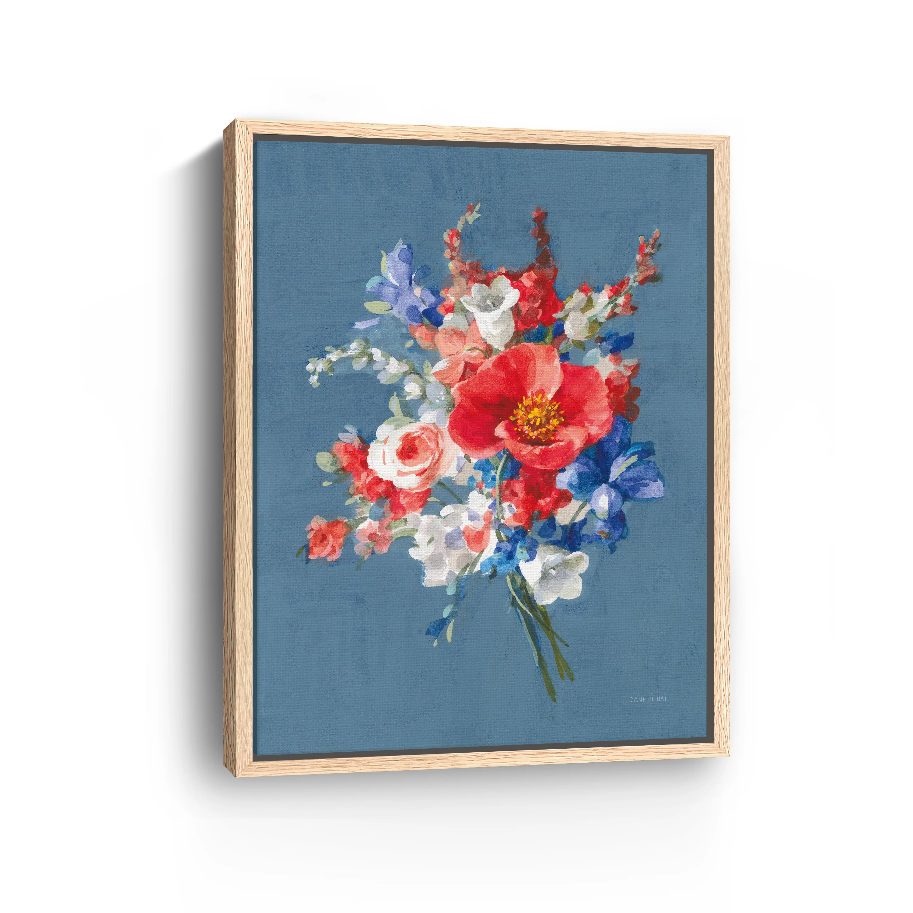 July Bouquet Canvas Giclee