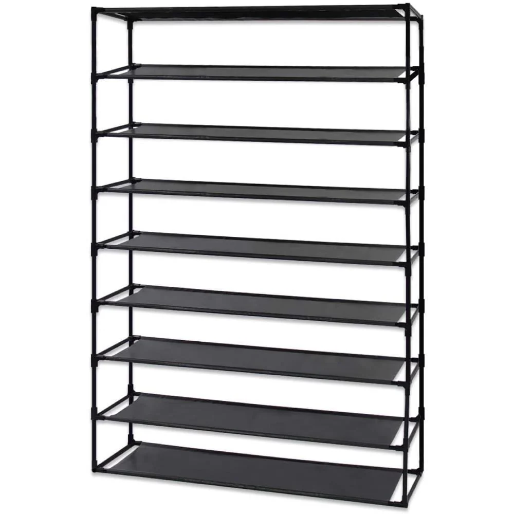 3/5/6/8/9/10-tier Extra-wide Metal/Non-woven Fabric Shoe Rack